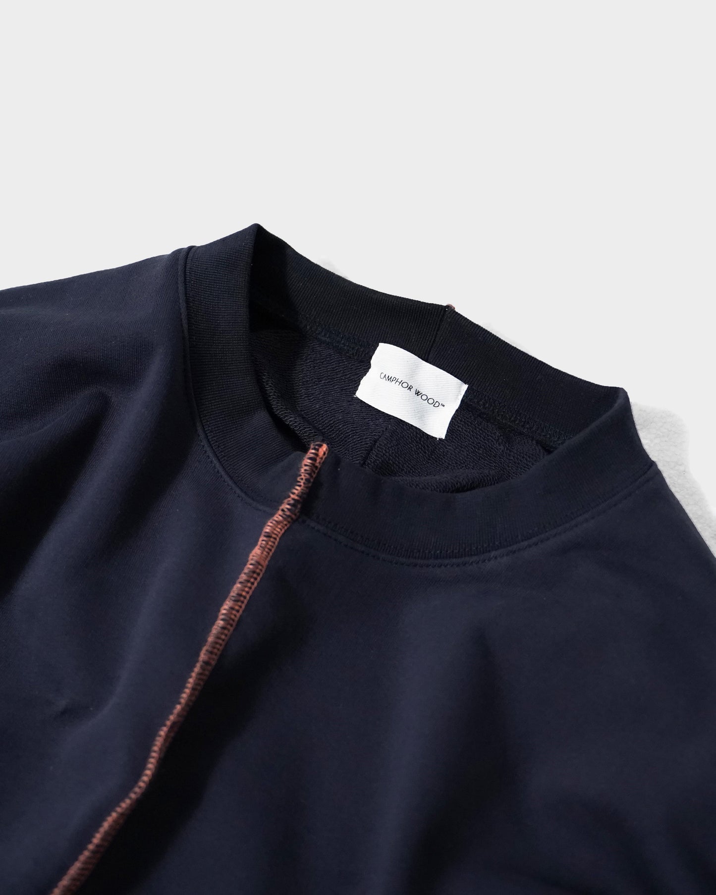patchwork inside-out stiching sweat