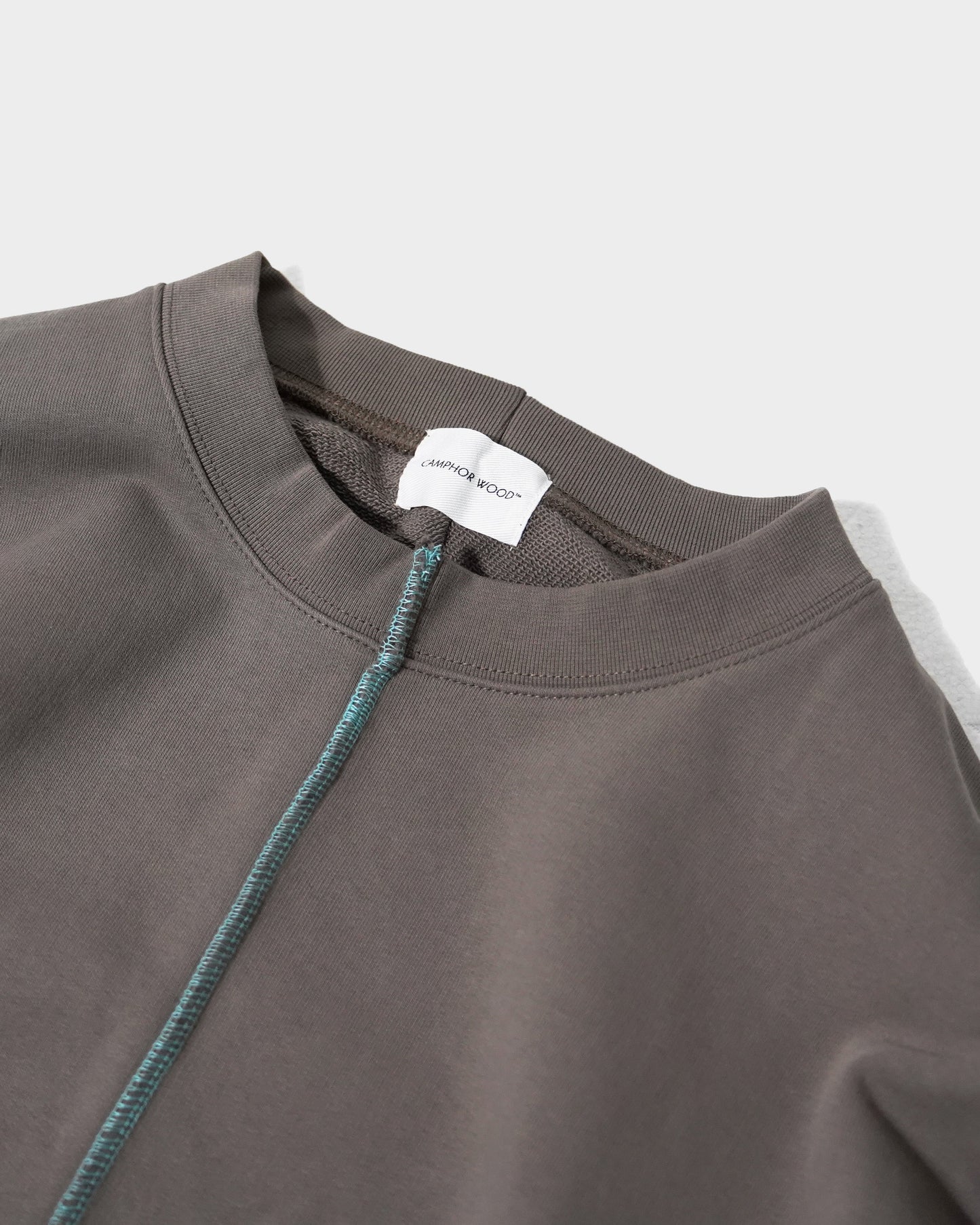 patchwork inside-out stiching sweat