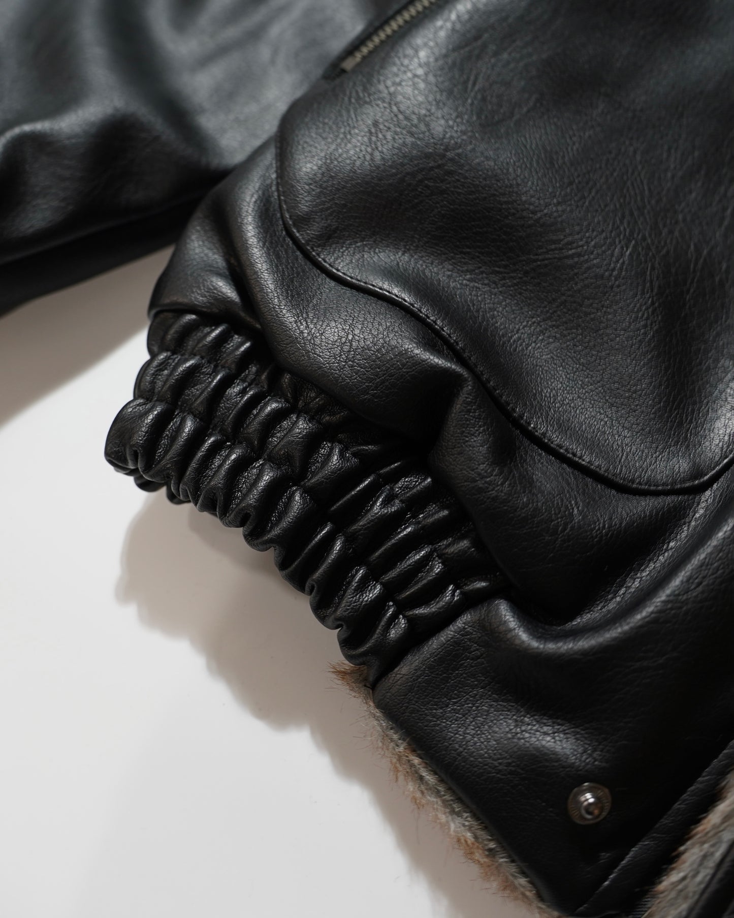 leather/fur faux reversible flight jacket (発送予定:2025年11月上旬~)