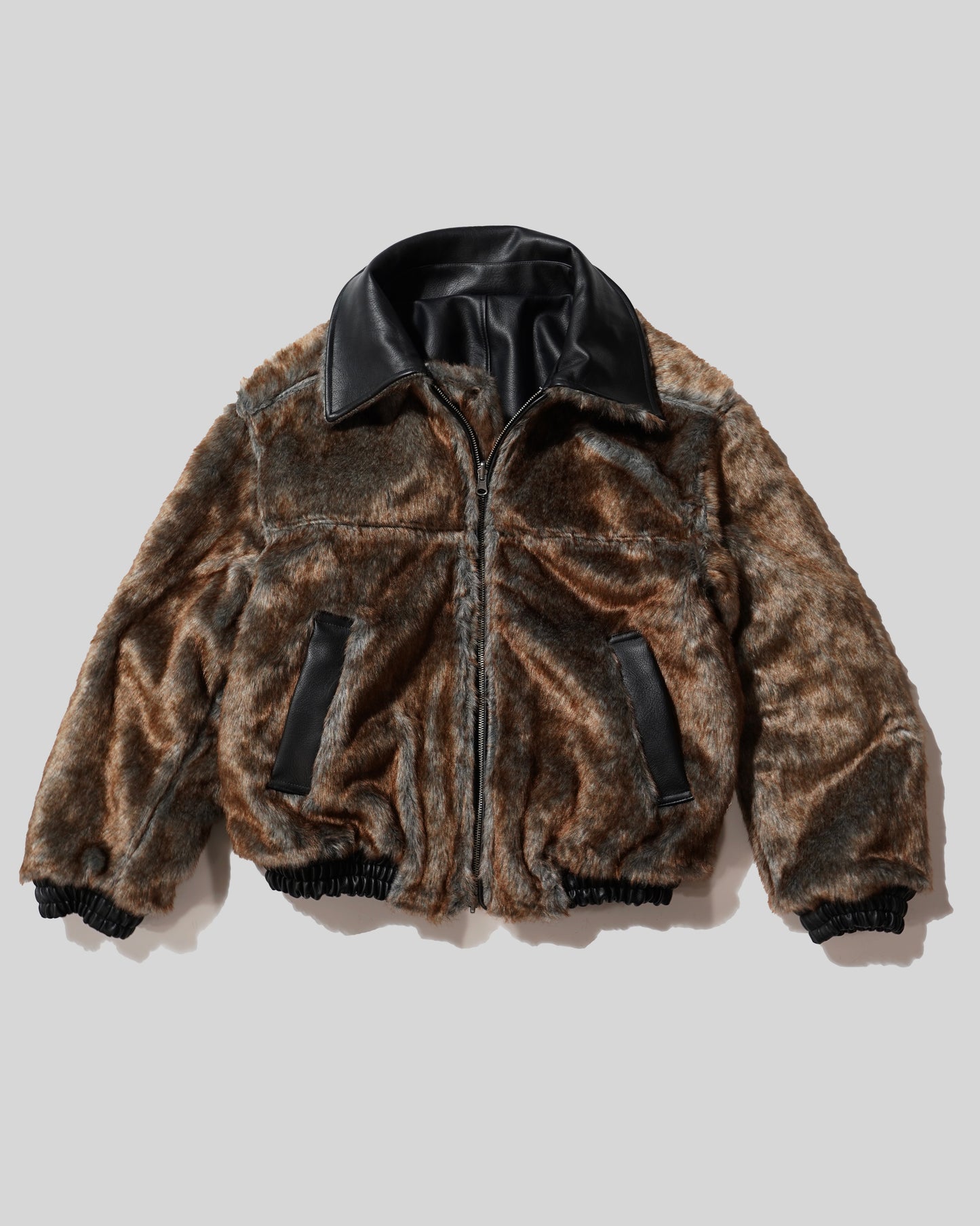 leather/fur faux reversible flight jacket (発送予定:2025年11月上旬~)