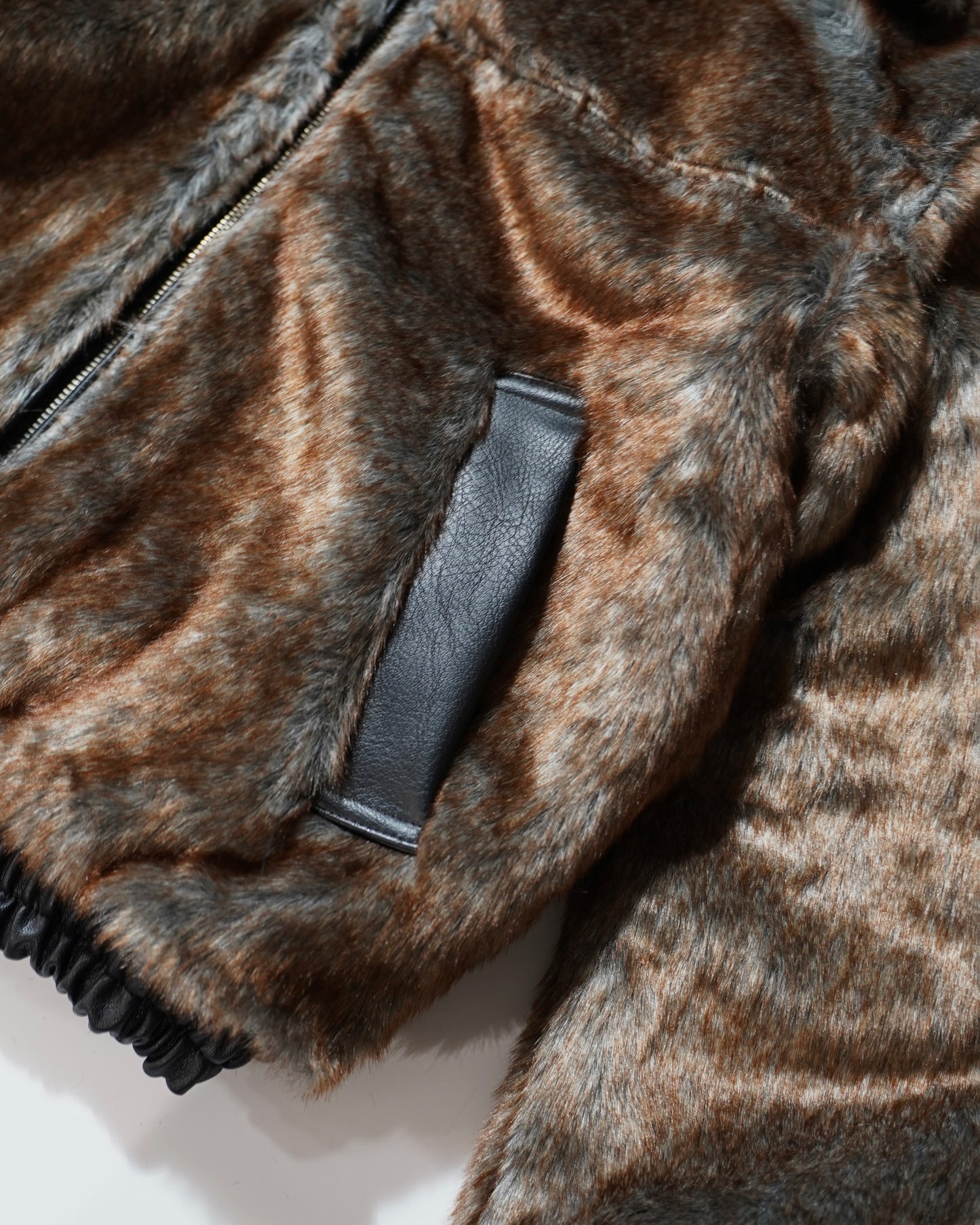leather/fur faux reversible flight jacket (発送予定:2025年11月上旬~)