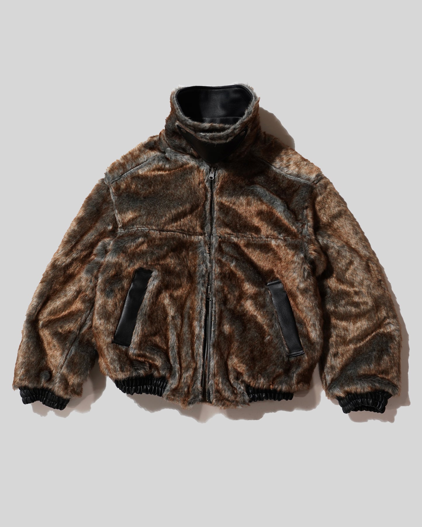 leather/fur faux reversible flight jacket (発送予定:2025年11月上旬~)