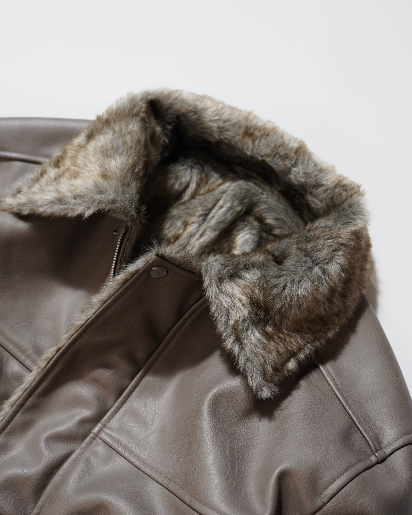 leather/fur faux reversible flight jacket (発送予定:2025年11月上旬~)