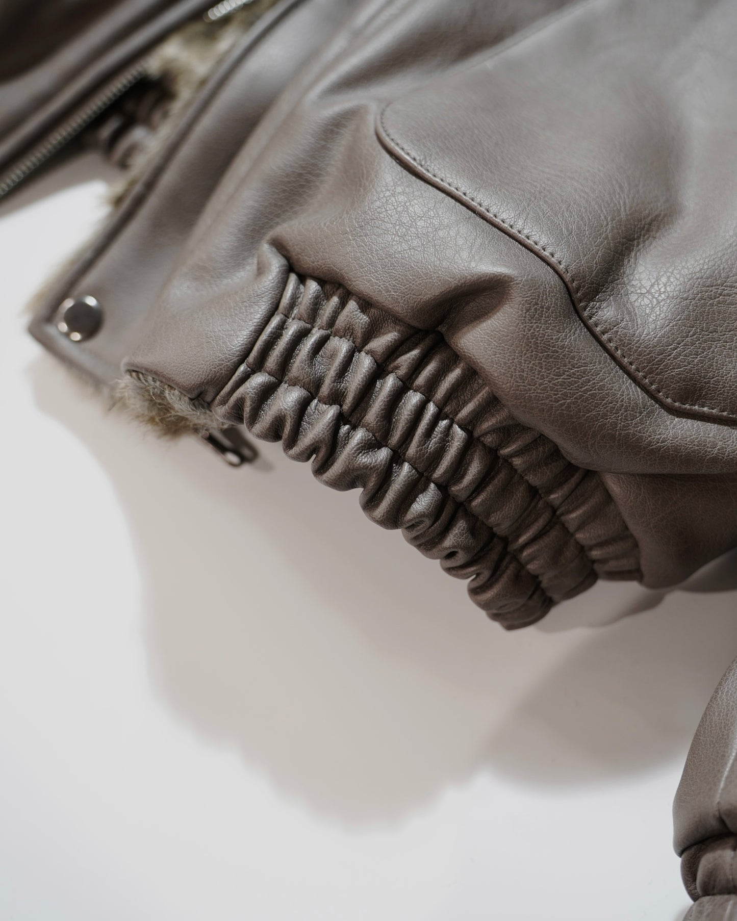 leather/fur faux reversible flight jacket (発送予定:2025年11月上旬~)