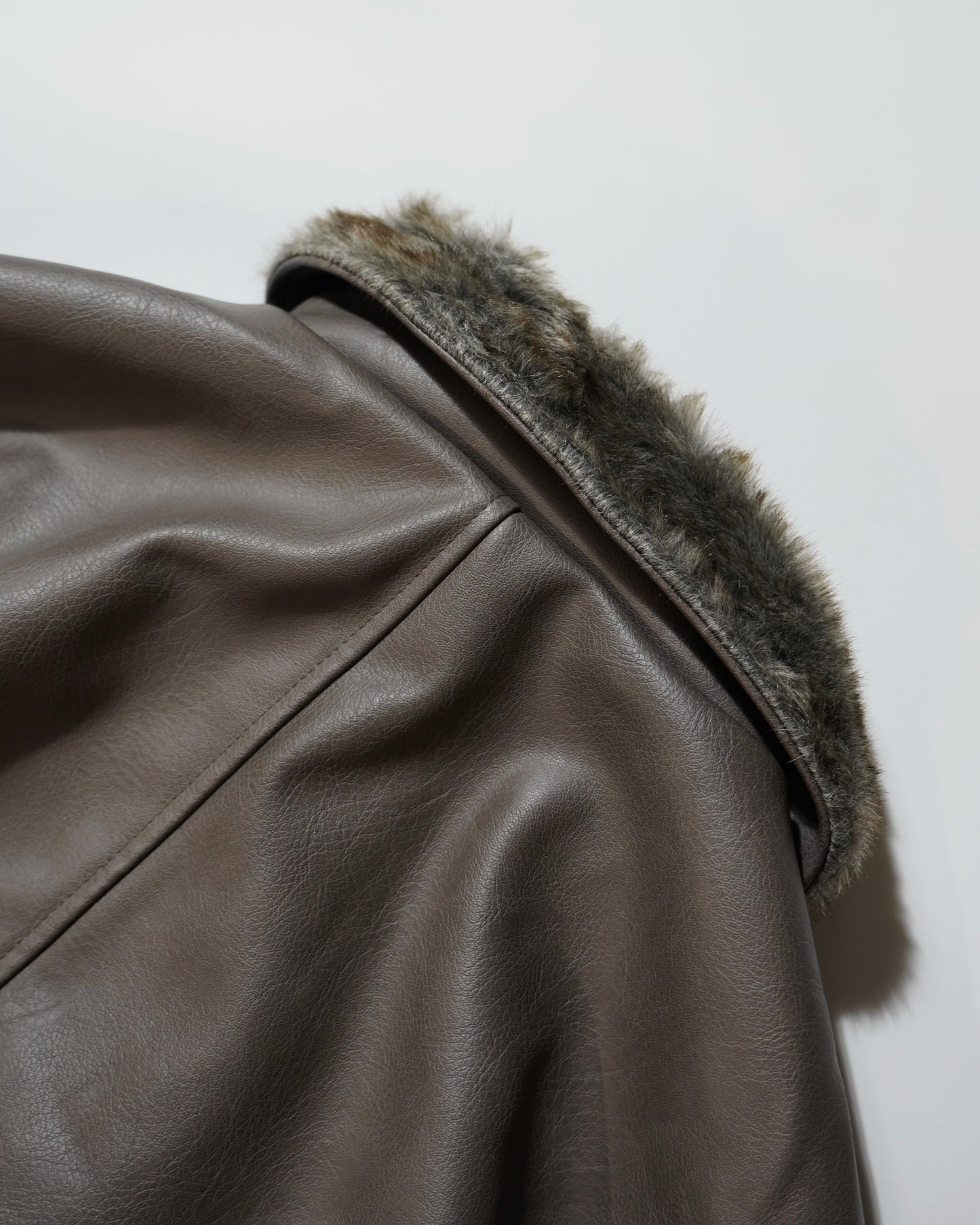 leather/fur faux reversible flight jacket (発送予定:2025年11月上旬~)