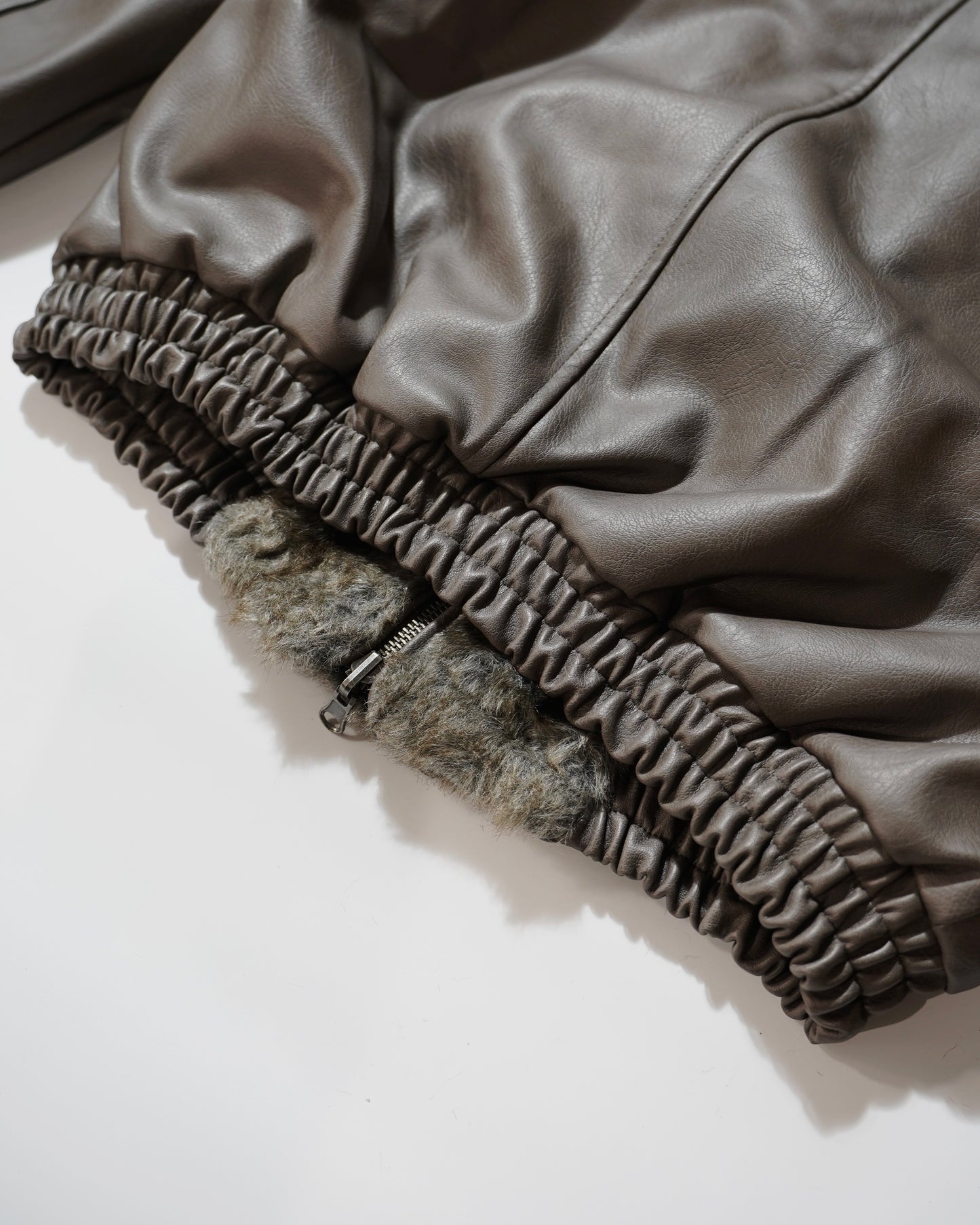 leather/fur faux reversible flight jacket (発送予定:2025年11月上旬~)