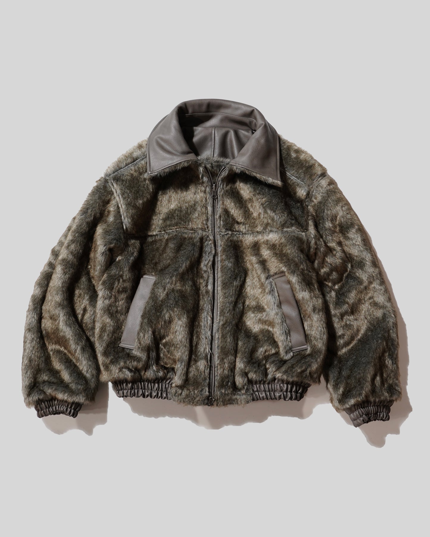 leather/fur faux reversible flight jacket (発送予定:2025年11月上旬~)