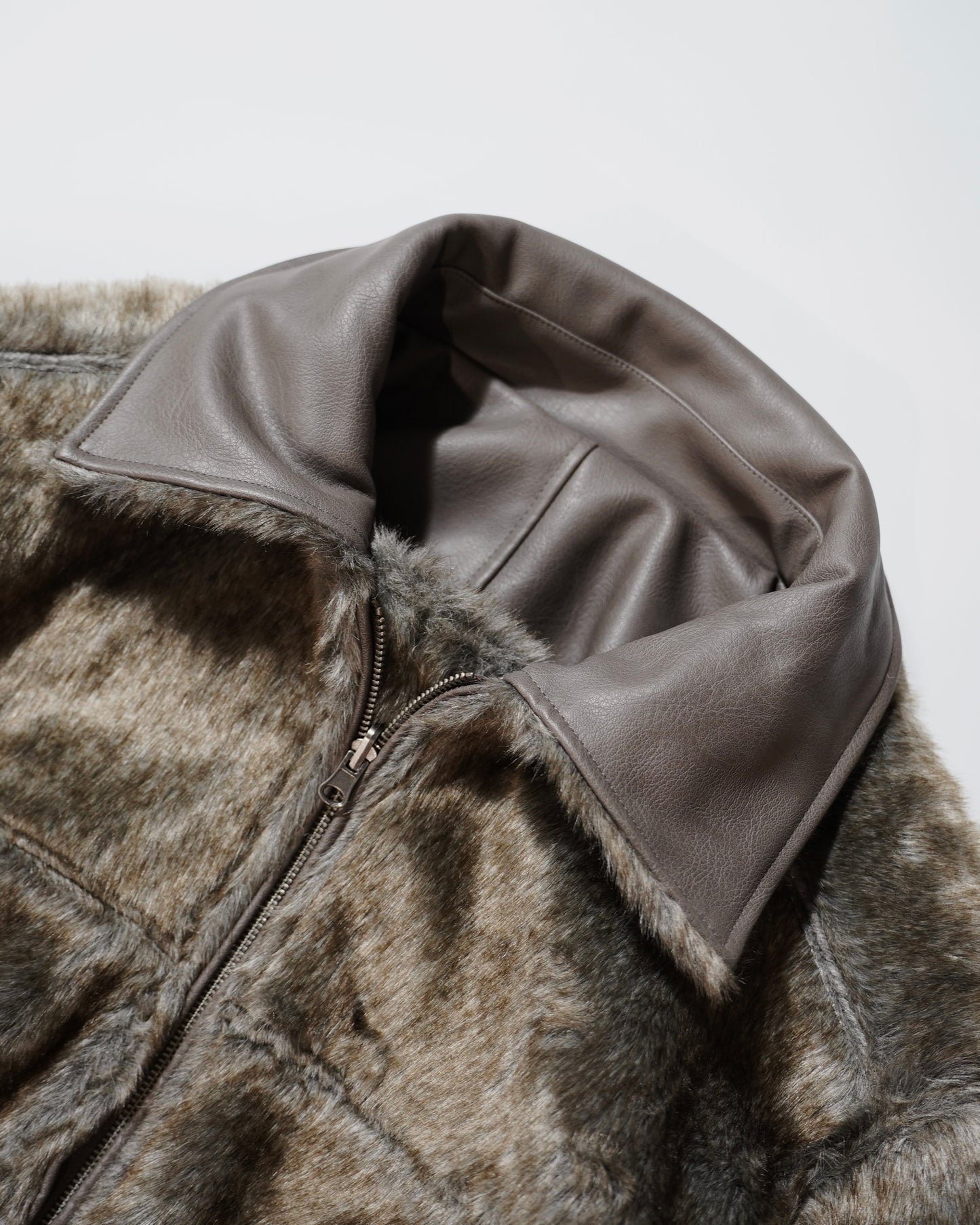 leather/fur faux reversible flight jacket (発送予定:2025年11月上旬~)