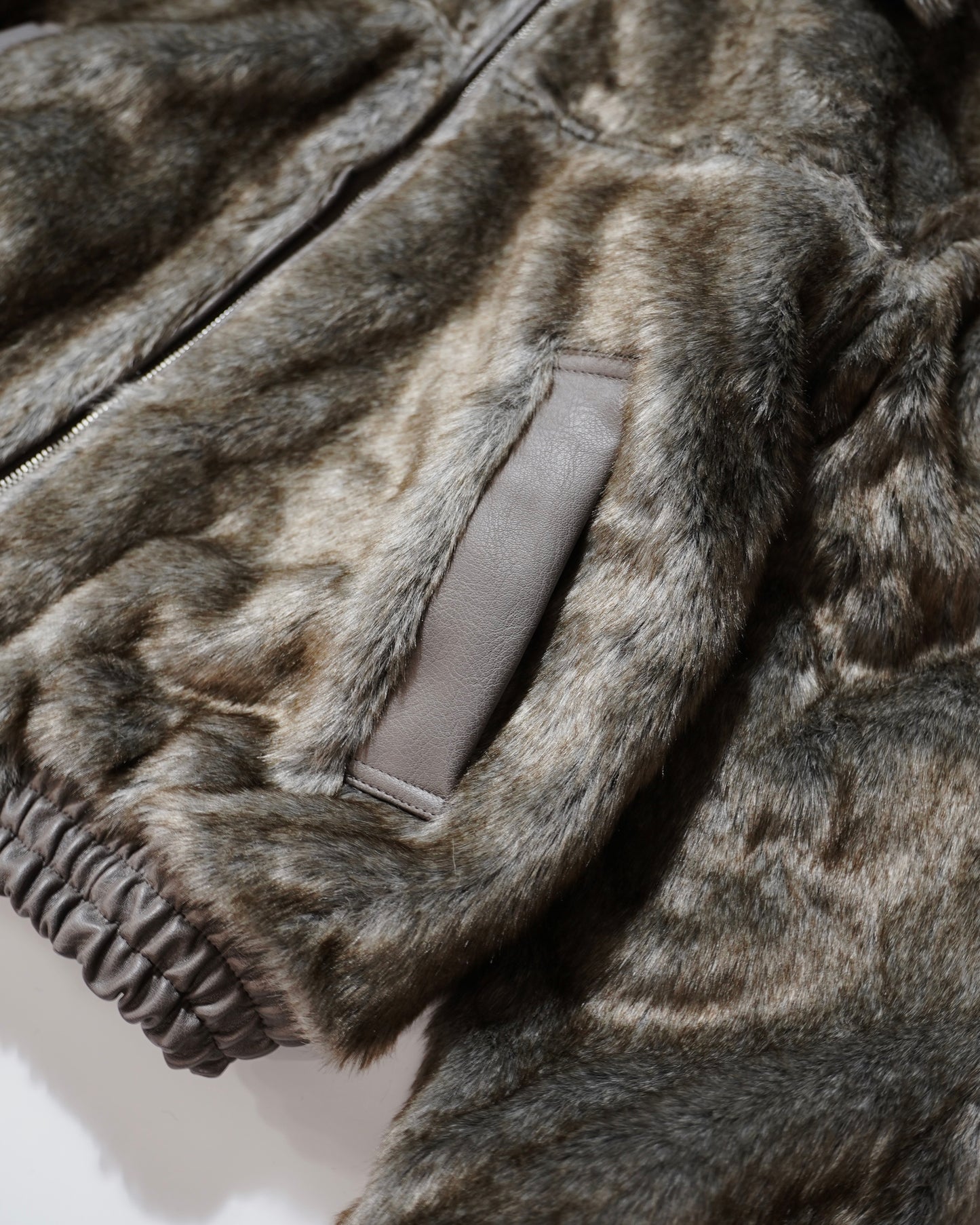 leather/fur faux reversible flight jacket (発送予定:2025年11月上旬~)