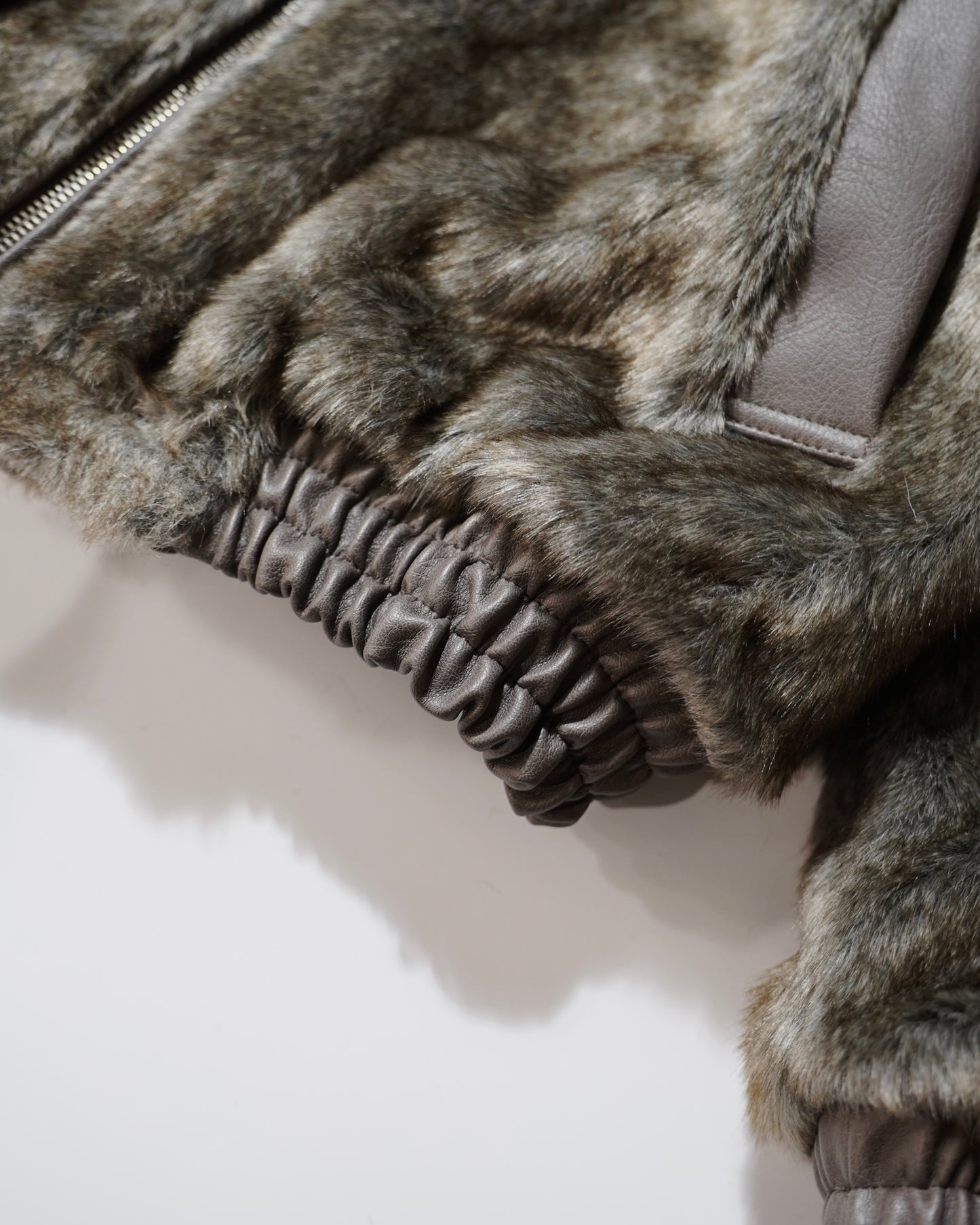 leather/fur faux reversible flight jacket (発送予定:2025年11月上旬~)