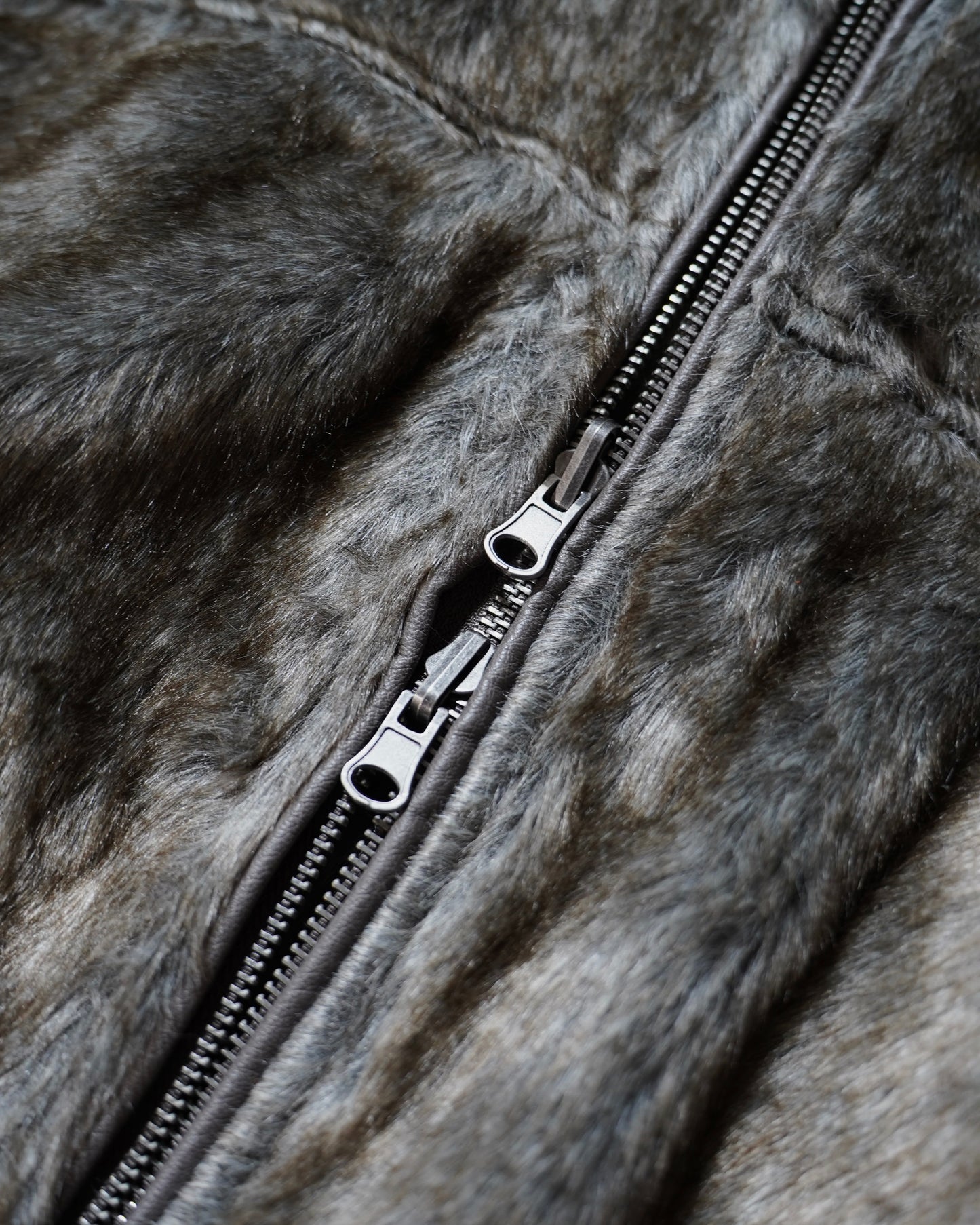 leather/fur faux reversible flight jacket (発送予定:2025年11月上旬~)