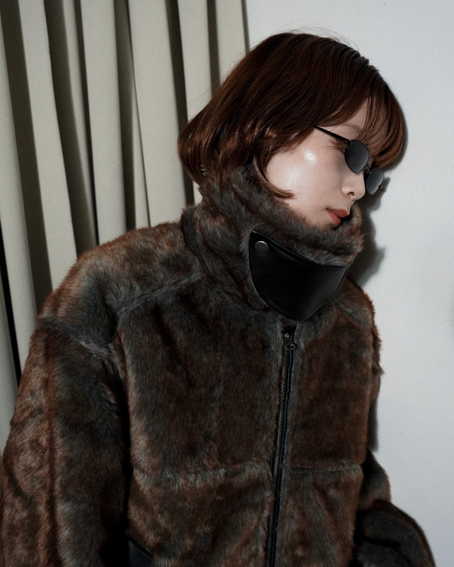 leather/fur faux reversible flight jacket (発送予定:2025年11月上旬~)