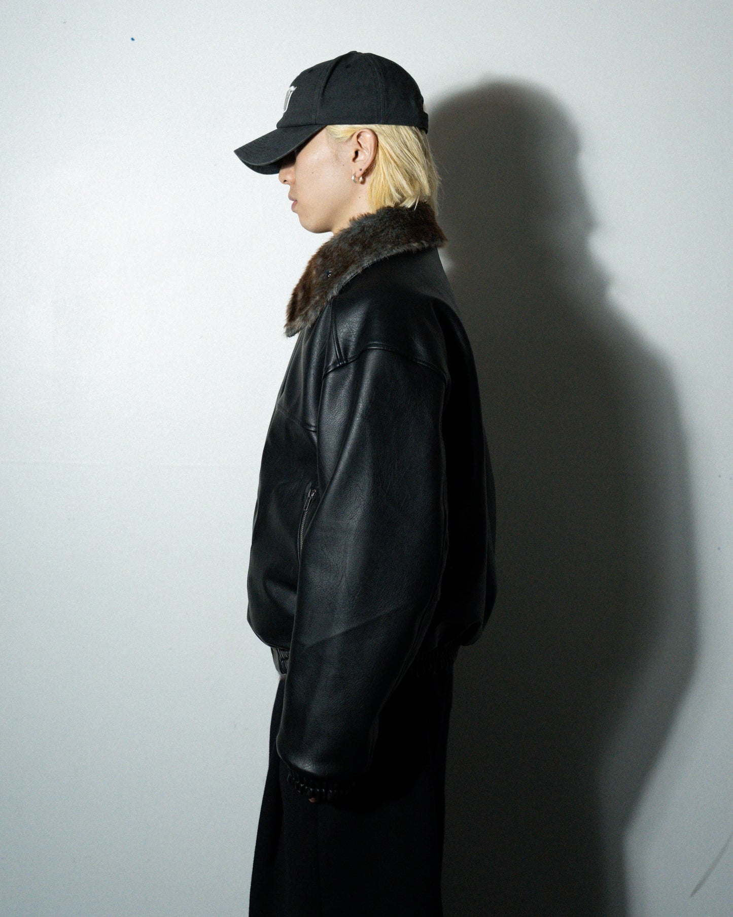 leather/fur faux reversible flight jacket (発送予定:2025年11月上旬~)