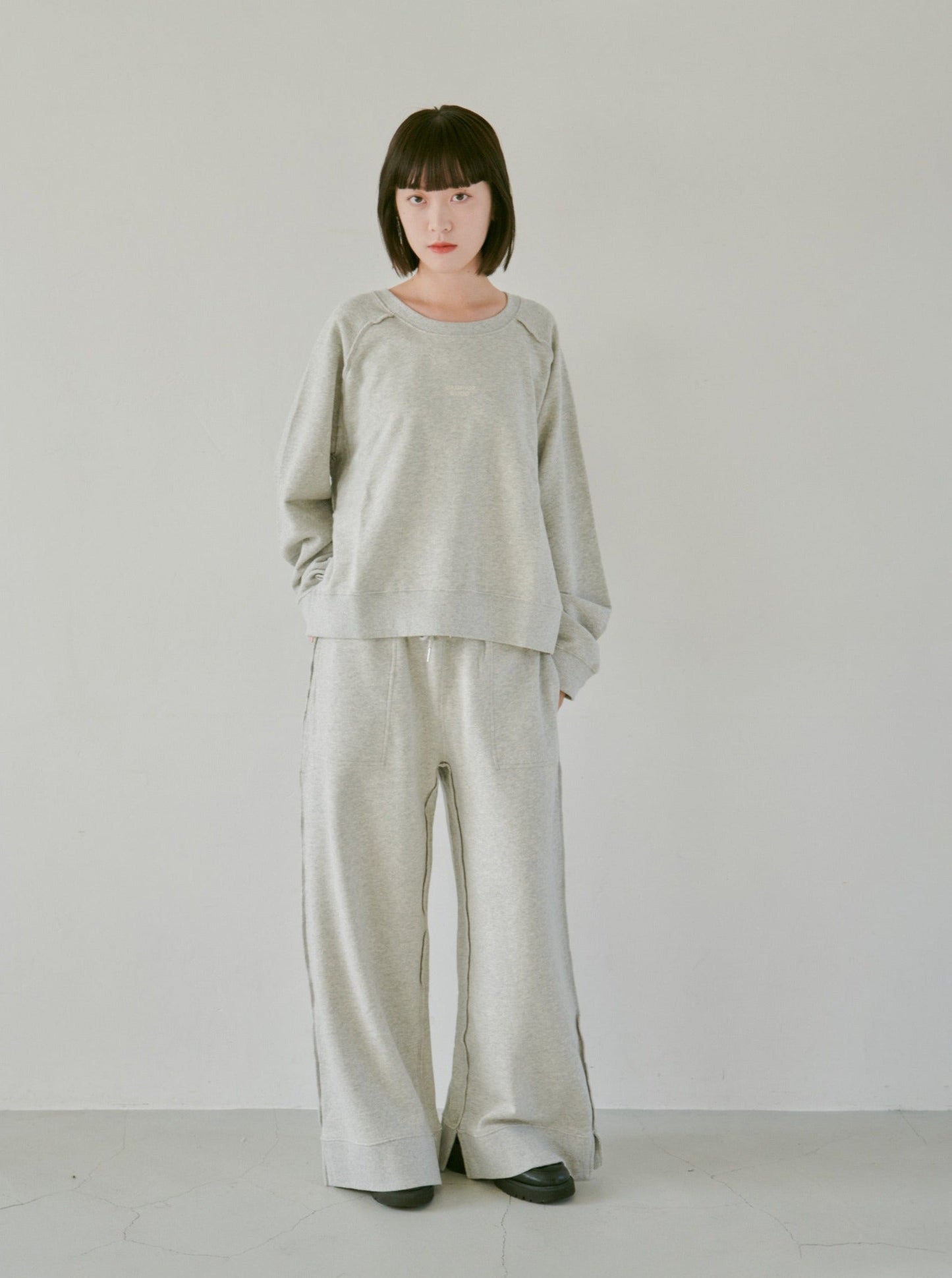 reversible inside-out baggy sweat pants