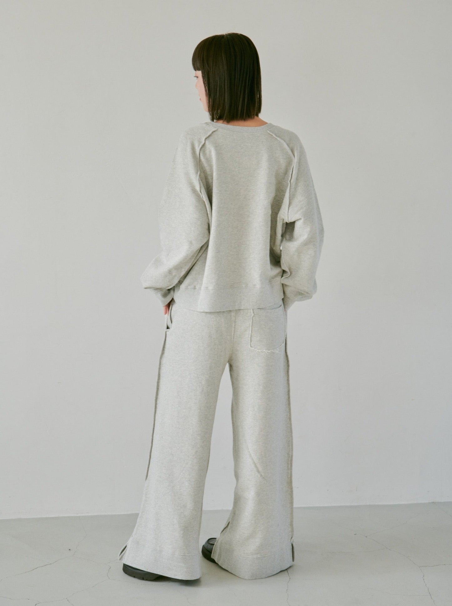 reversible inside-out baggy sweat pants