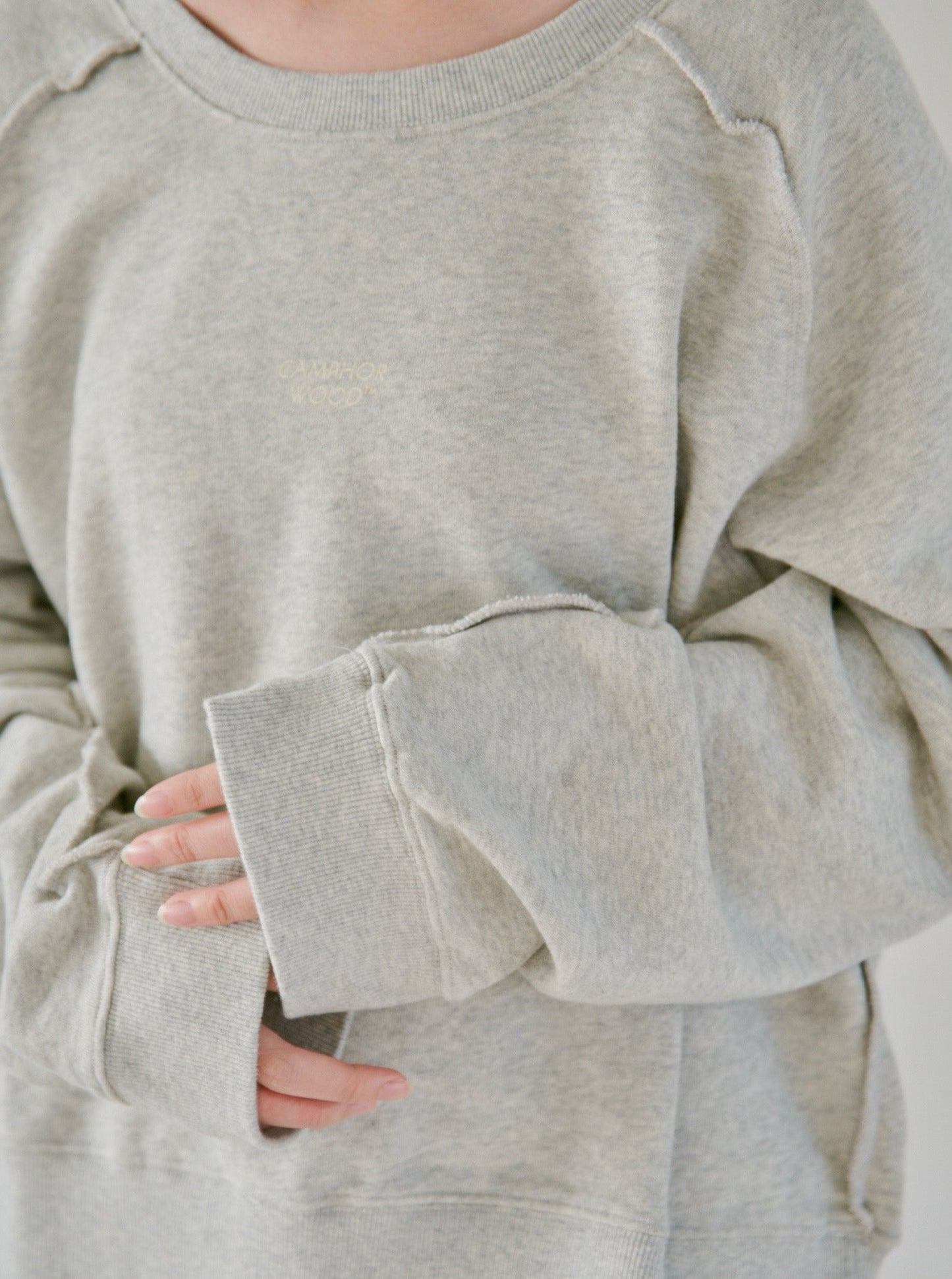 reversible inside-out wide sweat tops