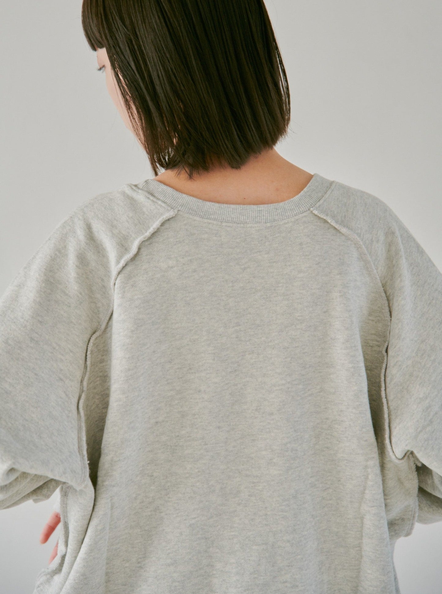 reversible inside-out wide sweat tops
