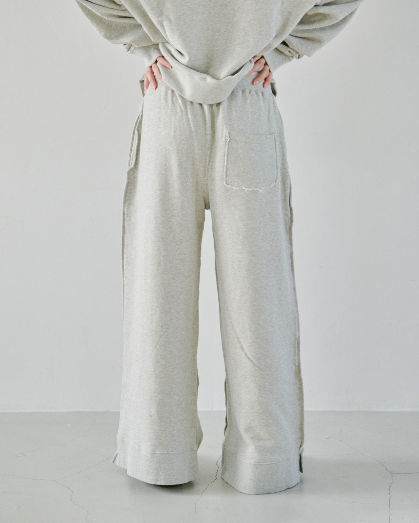 reversible inside-out baggy sweat pants