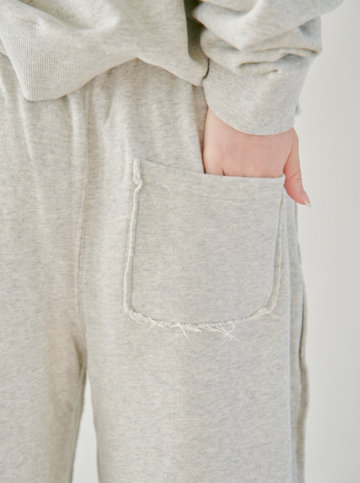 reversible inside-out baggy sweat pants