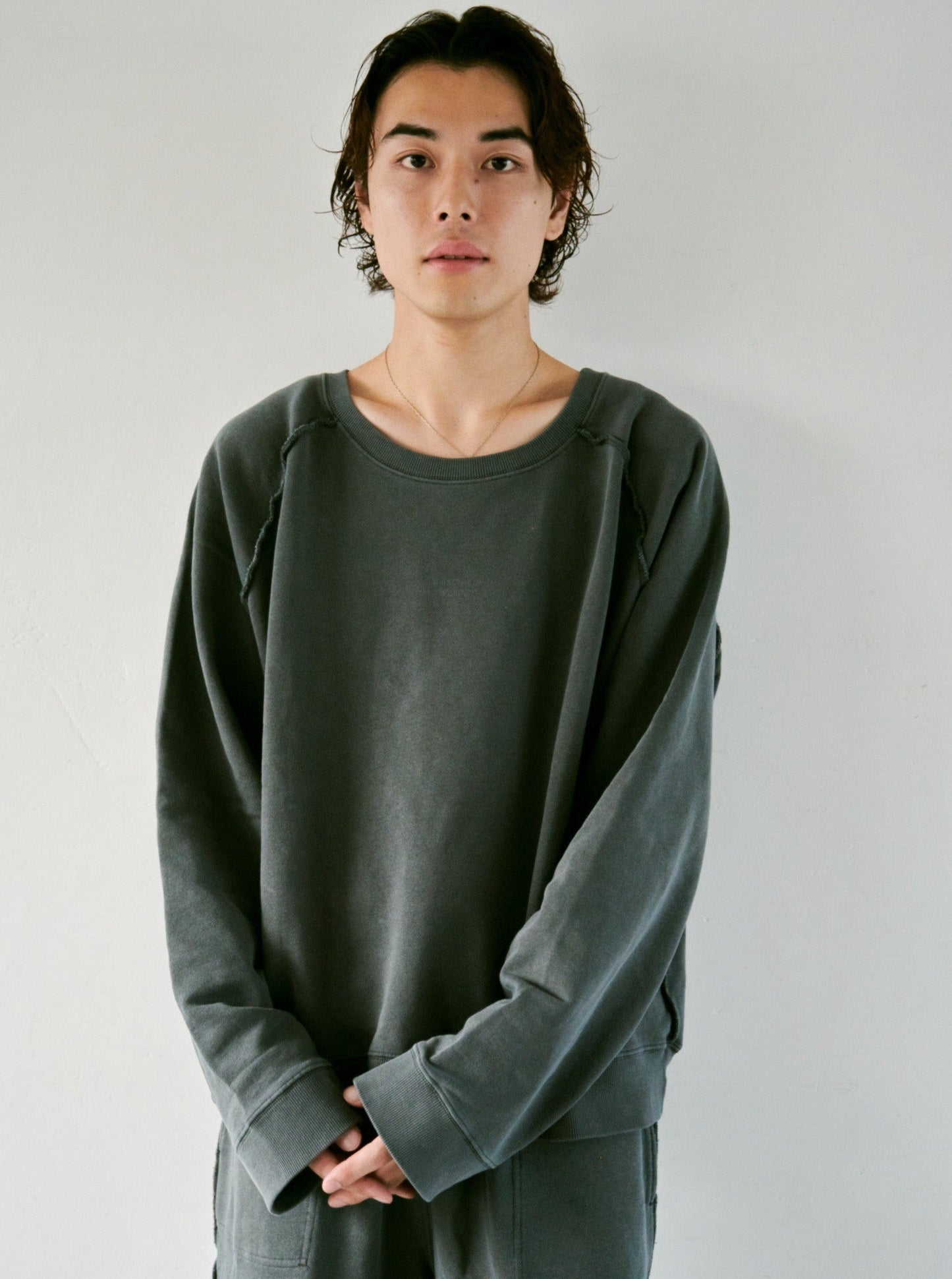 reversible inside-out baggy sweat pants