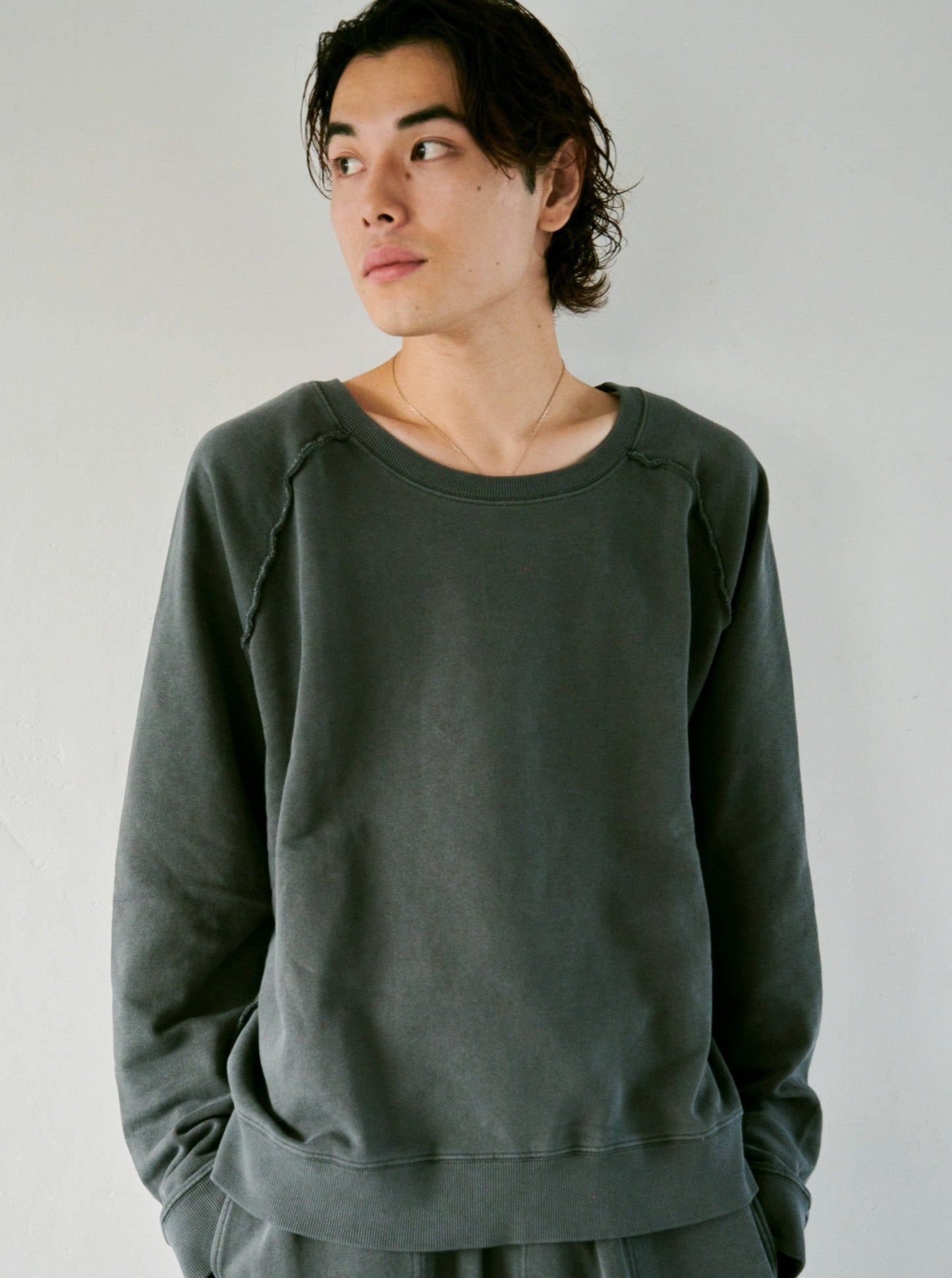reversible inside-out wide sweat tops