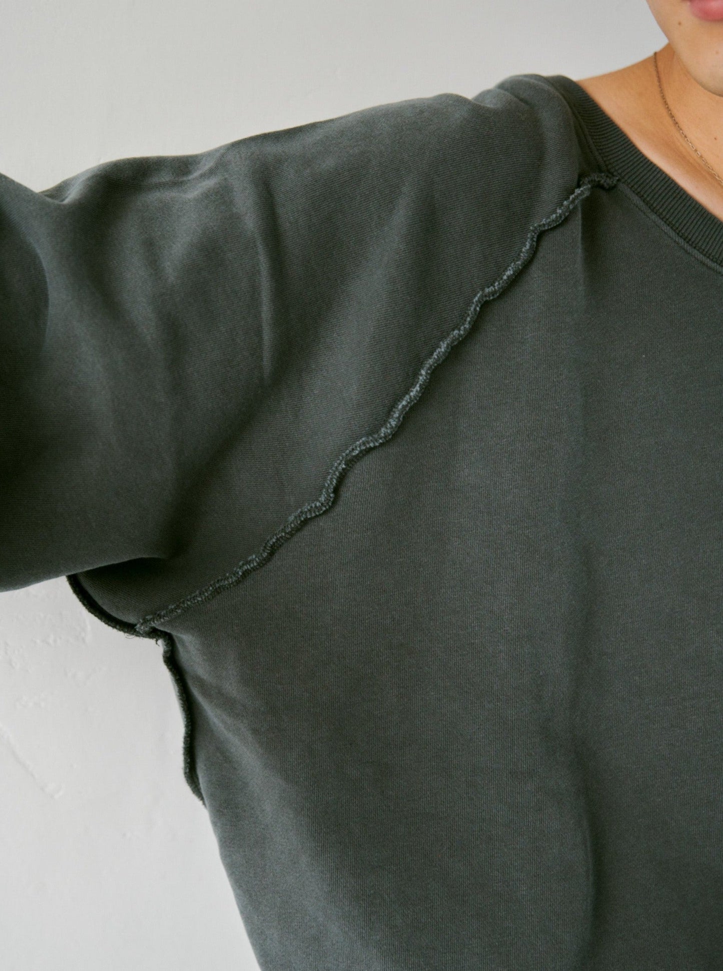 reversible inside-out wide sweat tops