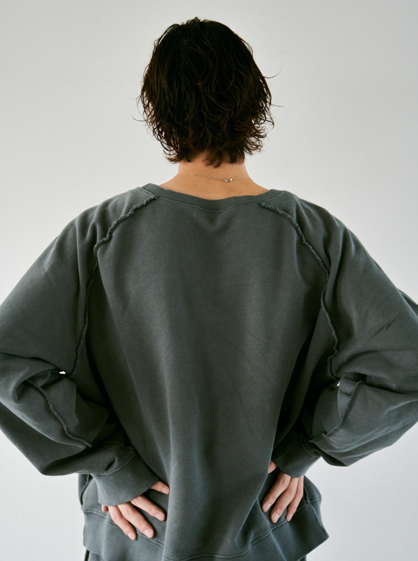 reversible inside-out wide sweat tops