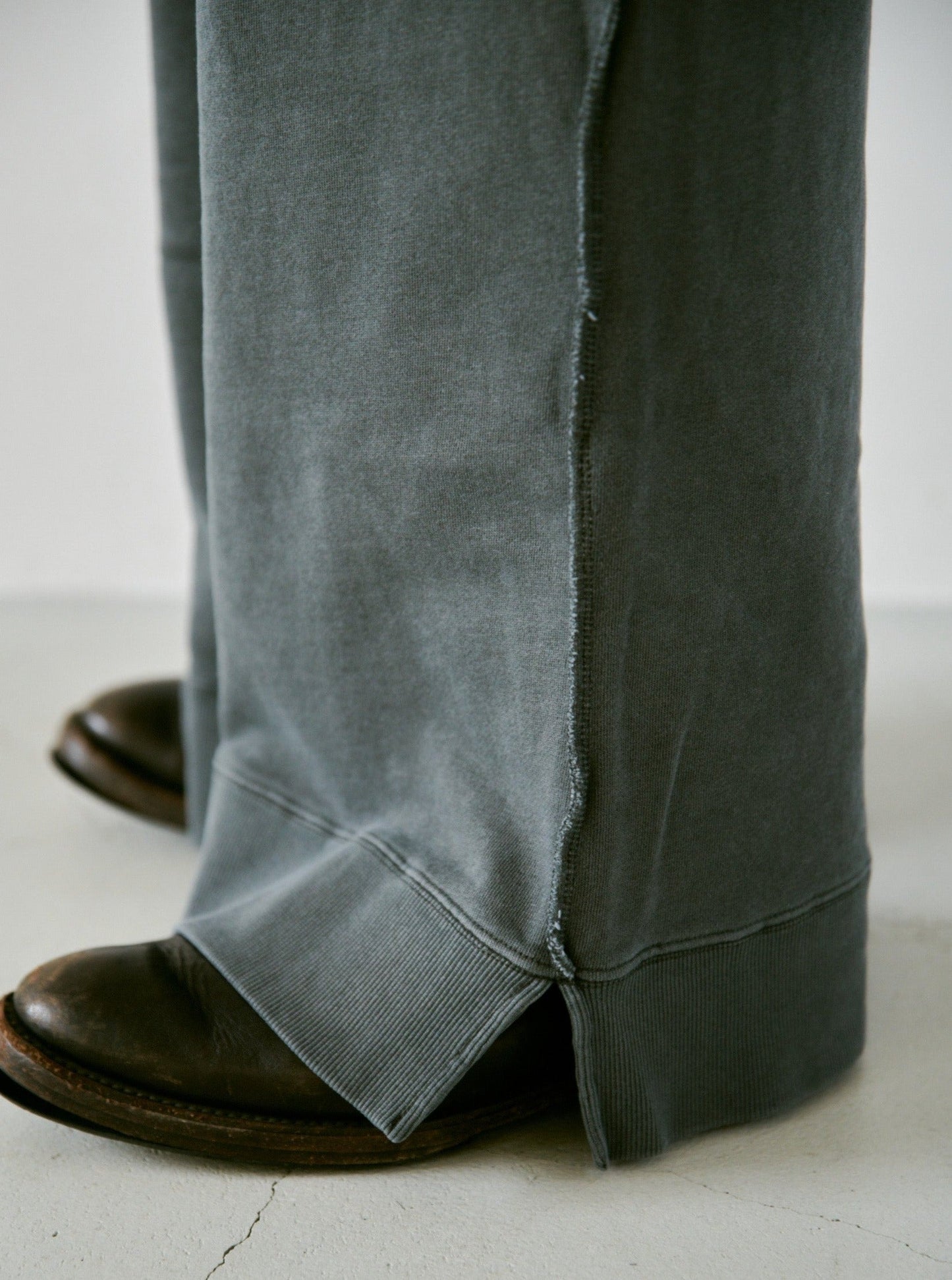 reversible inside-out baggy sweat pants