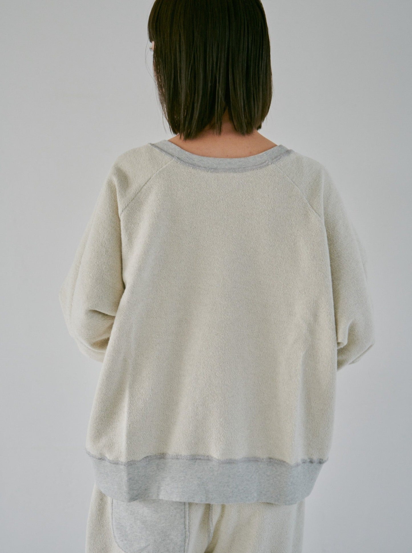 reversible inside-out wide sweat tops