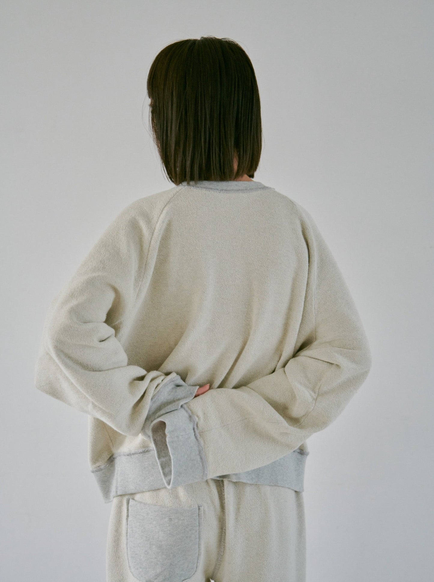 reversible inside-out wide sweat tops