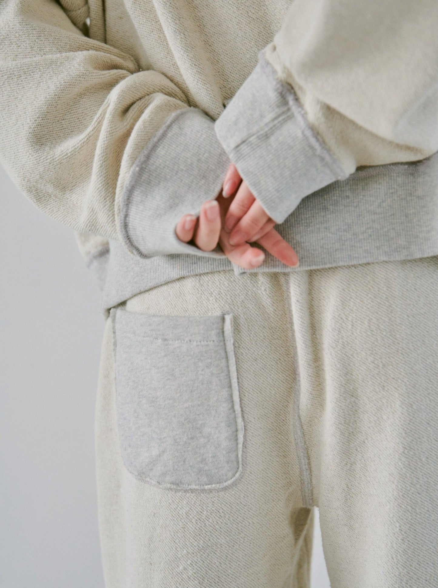 reversible inside-out baggy sweat pants