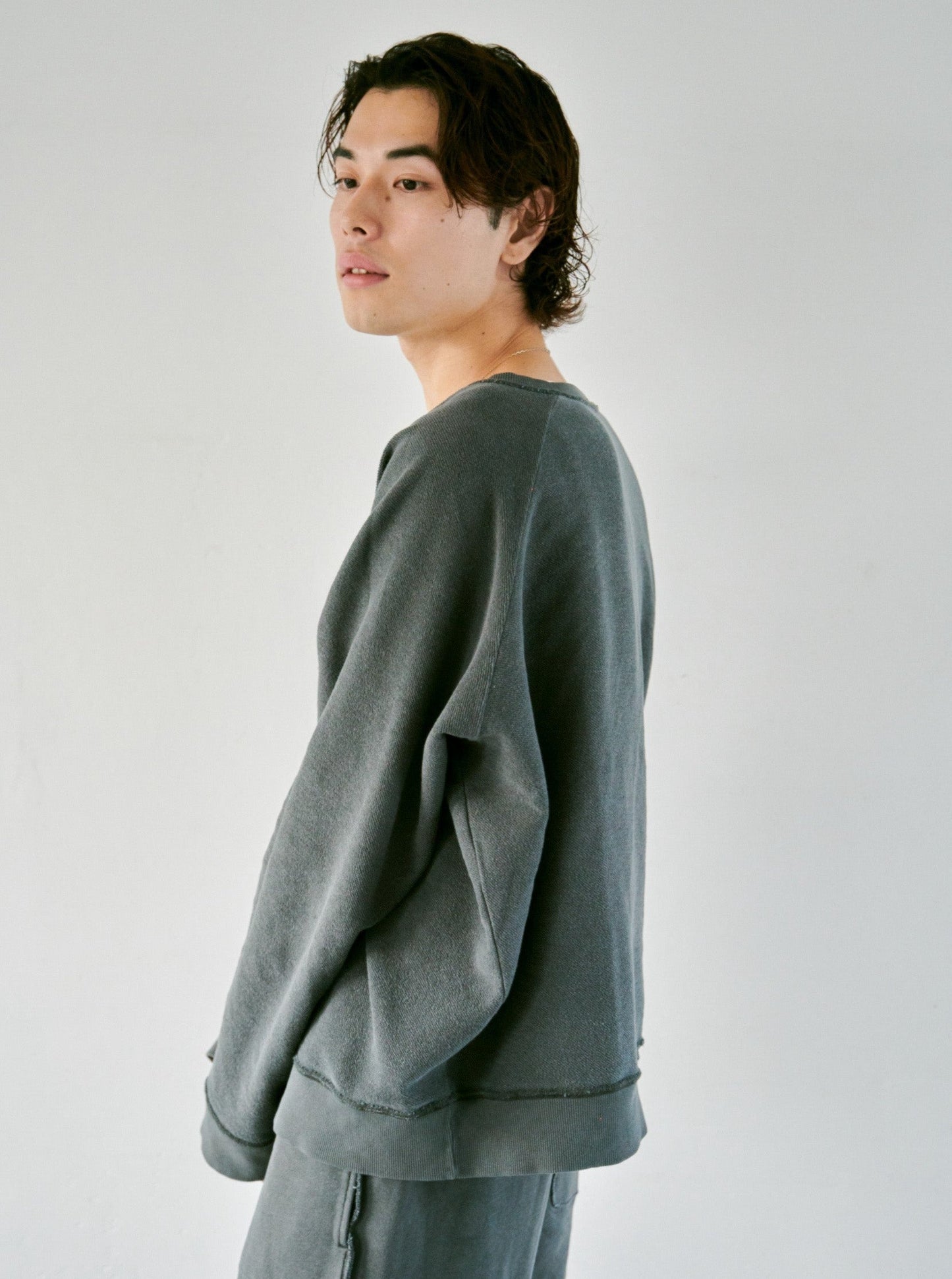 reversible inside-out wide sweat tops