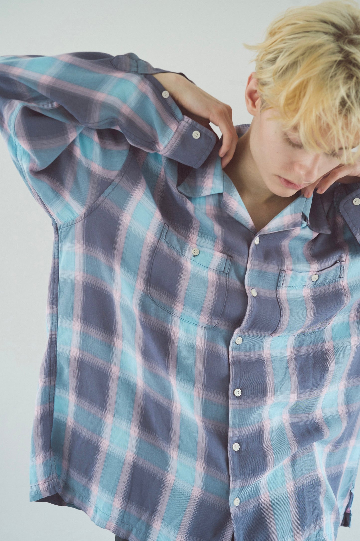 Rayon ombre original check shirts