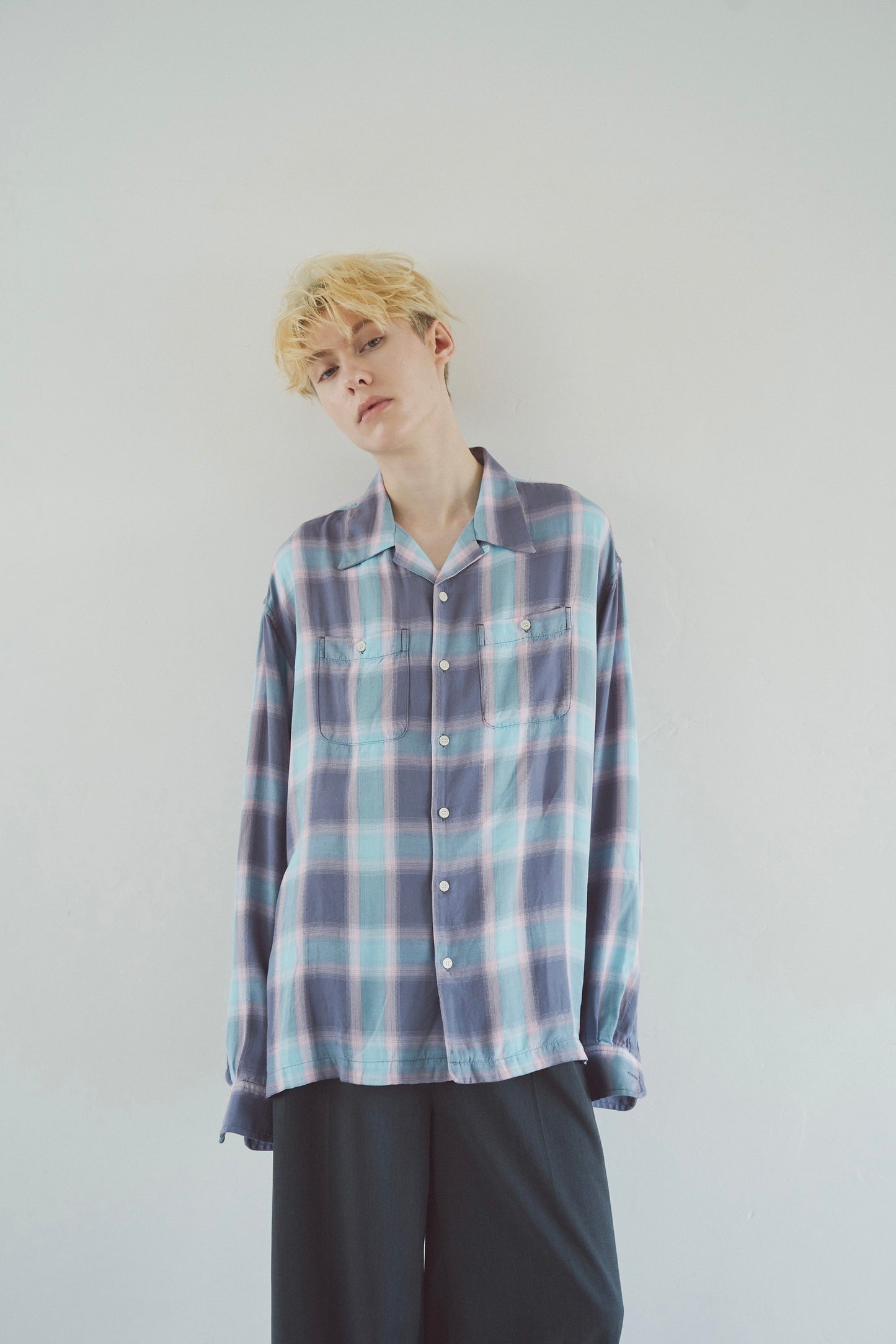 Rayon ombre original check shirts