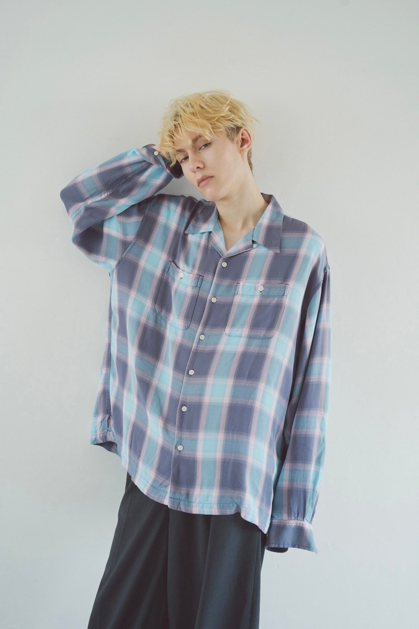Rayon ombre original check shirts