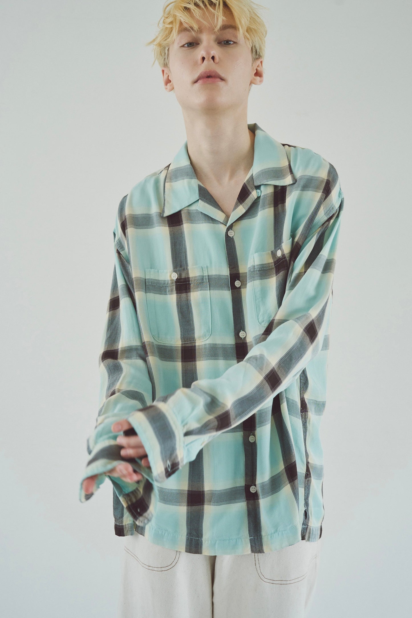 Rayon ombre original check shirts