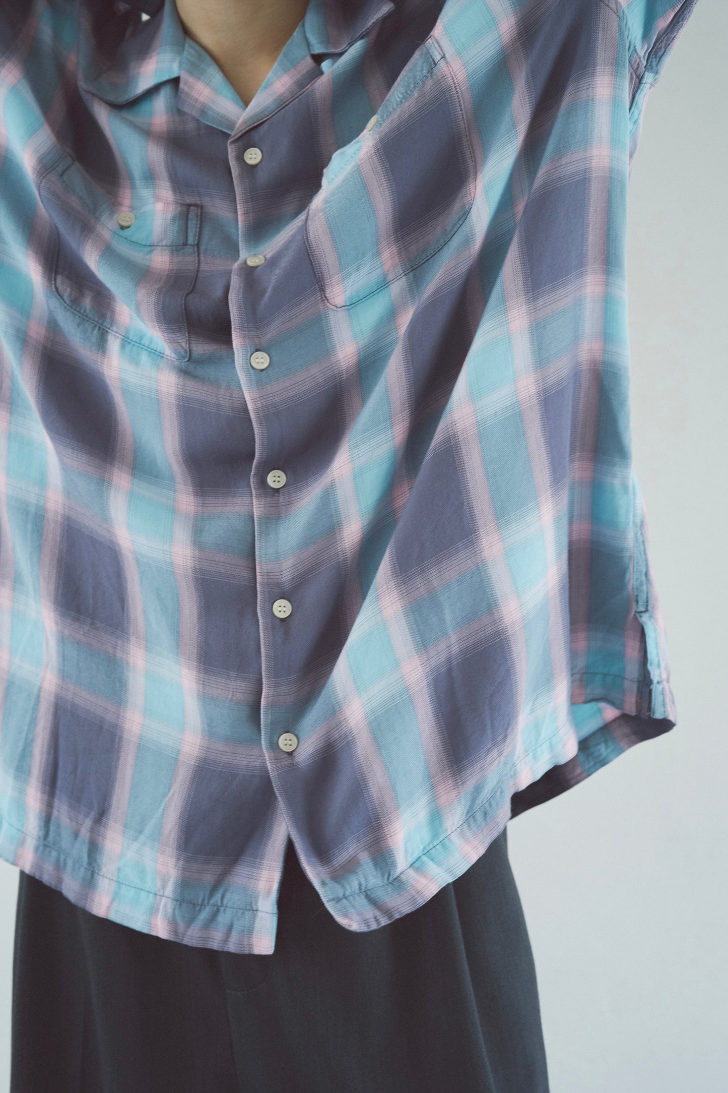 Rayon ombre original check shirts