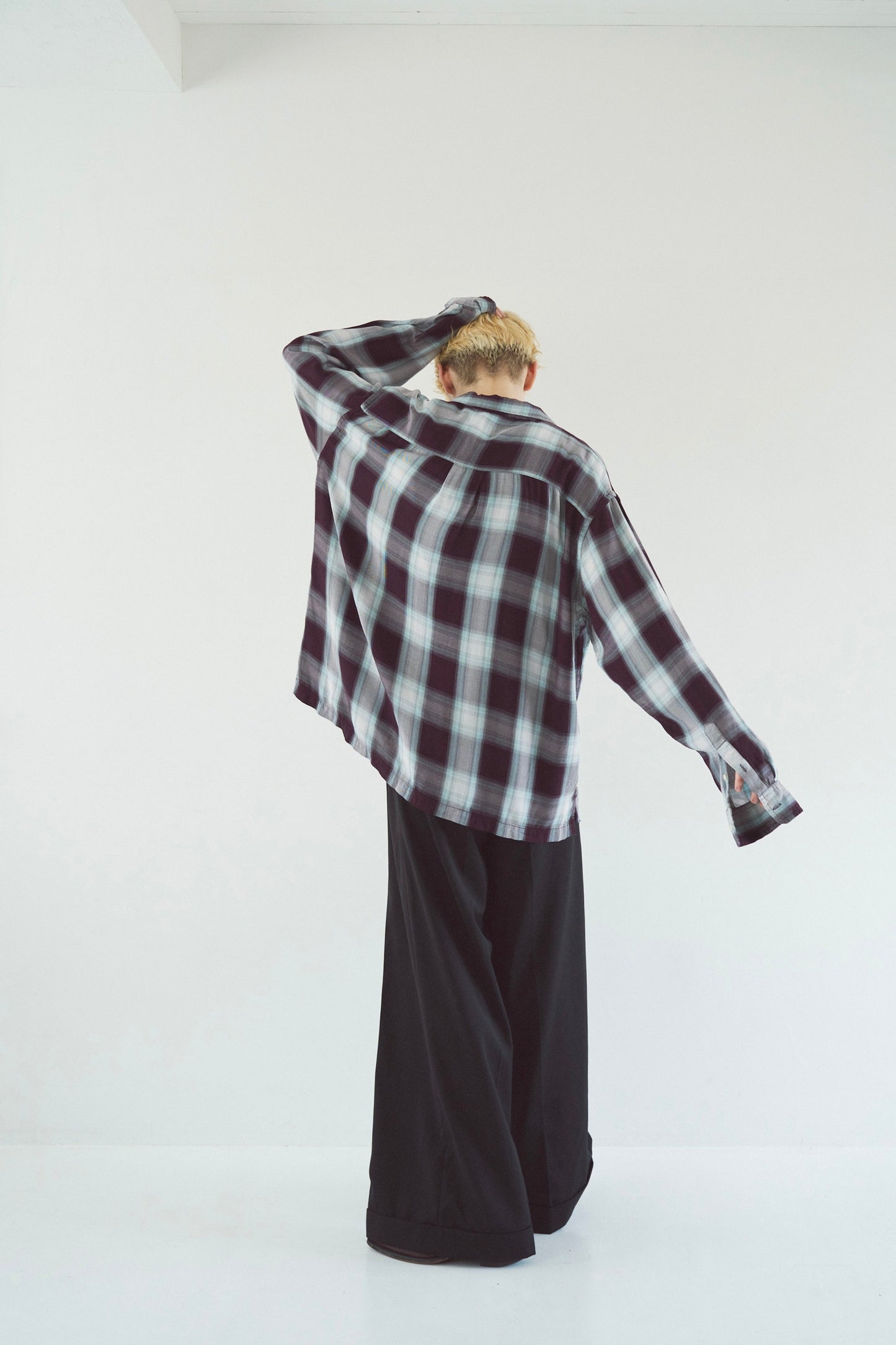Rayon ombre original check shirts