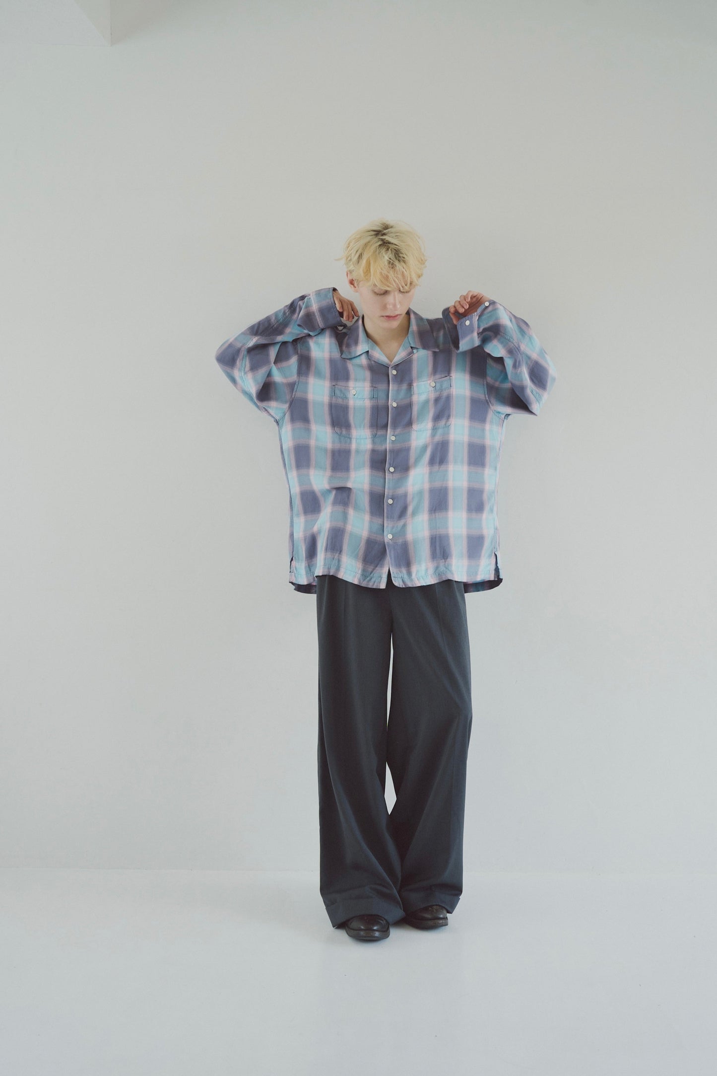 Rayon ombre original check shirts