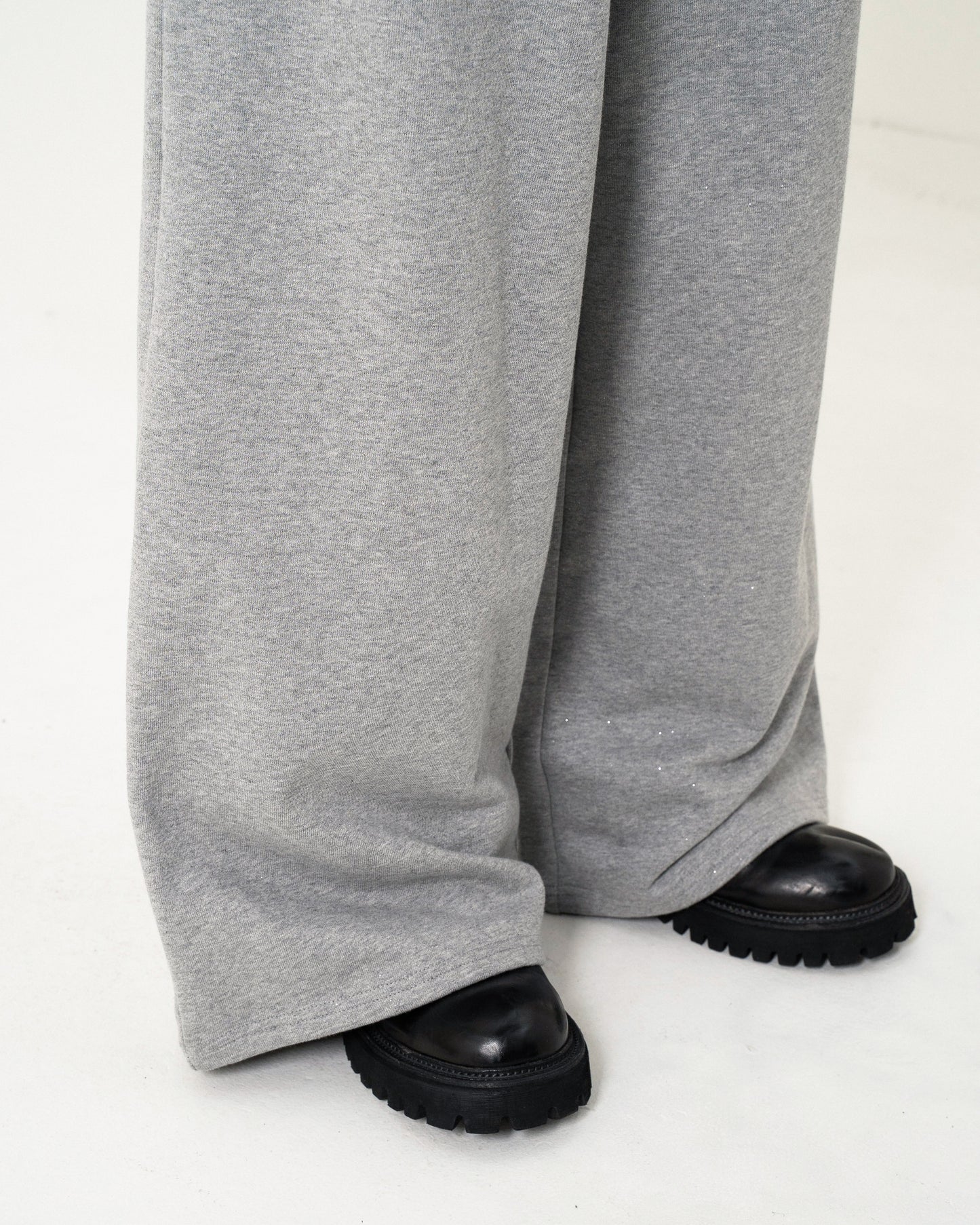WIDE BAGGY GRIDDER SWEAT PANTS