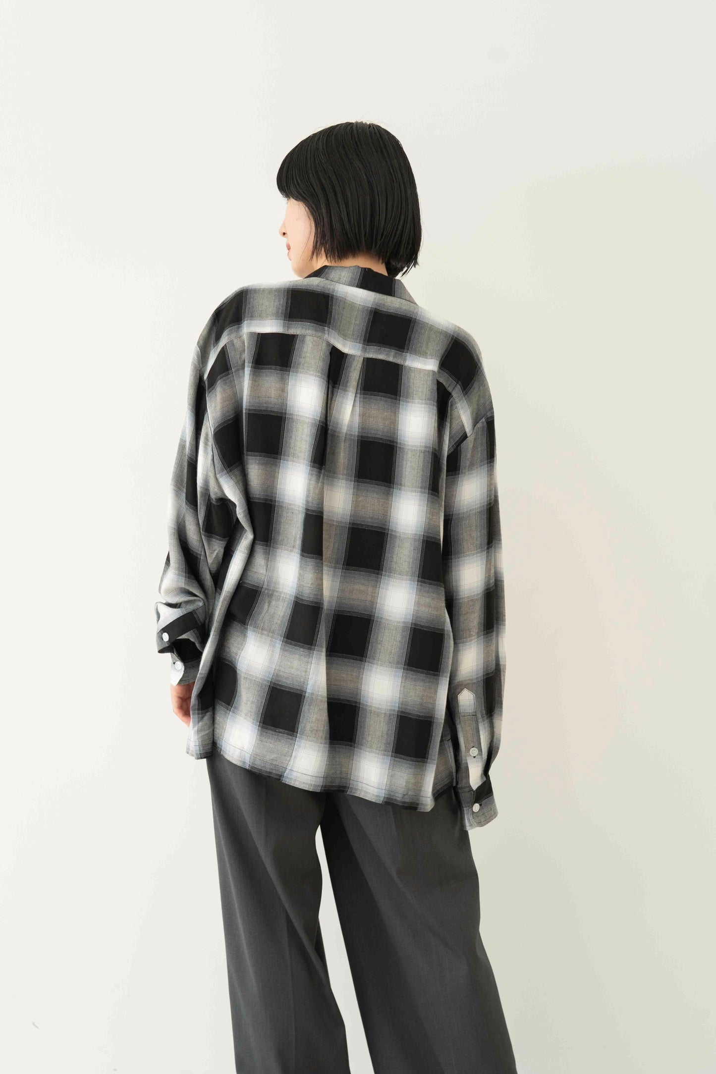 Rayon ombre check shirts