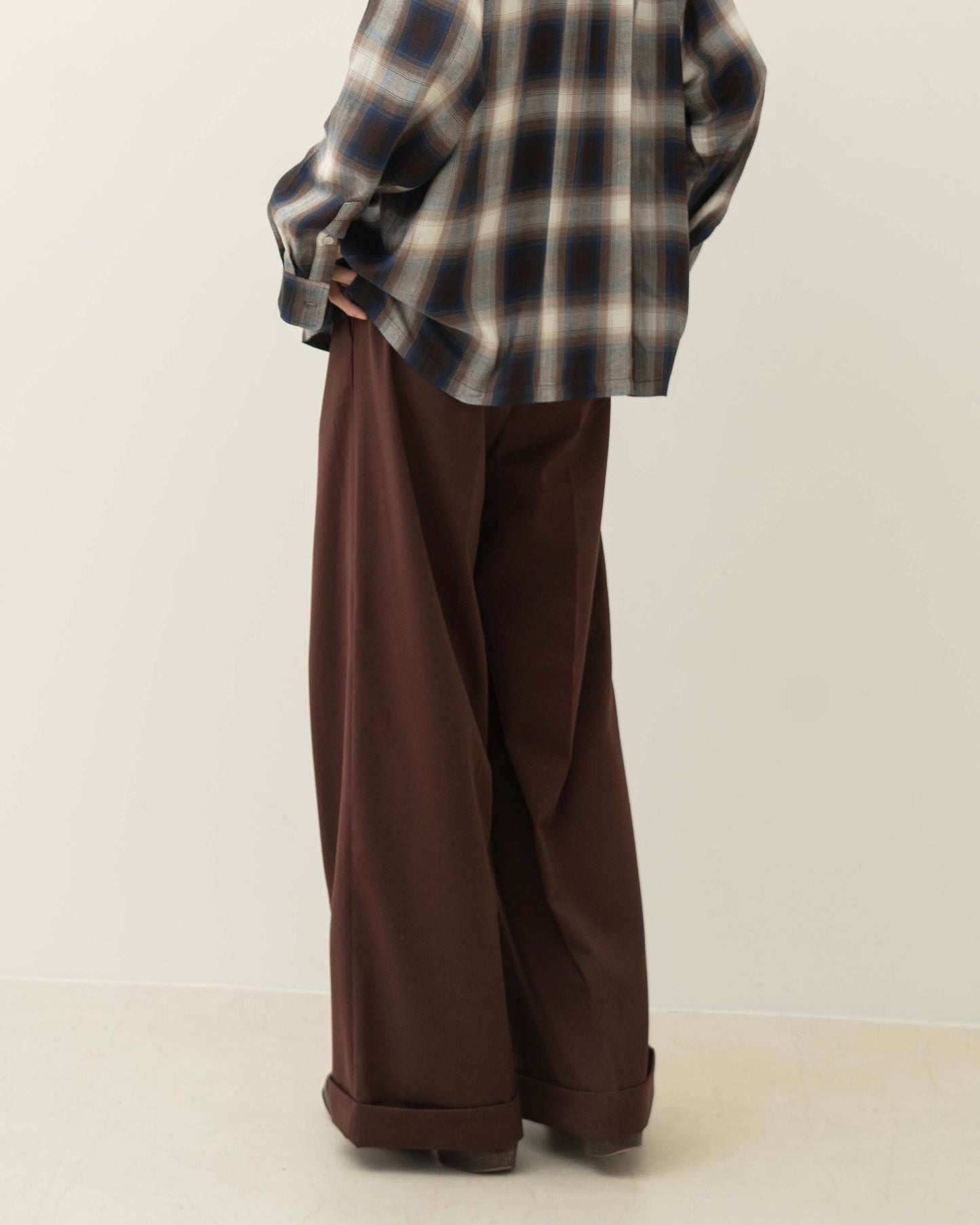 Rayon ombre check shirts