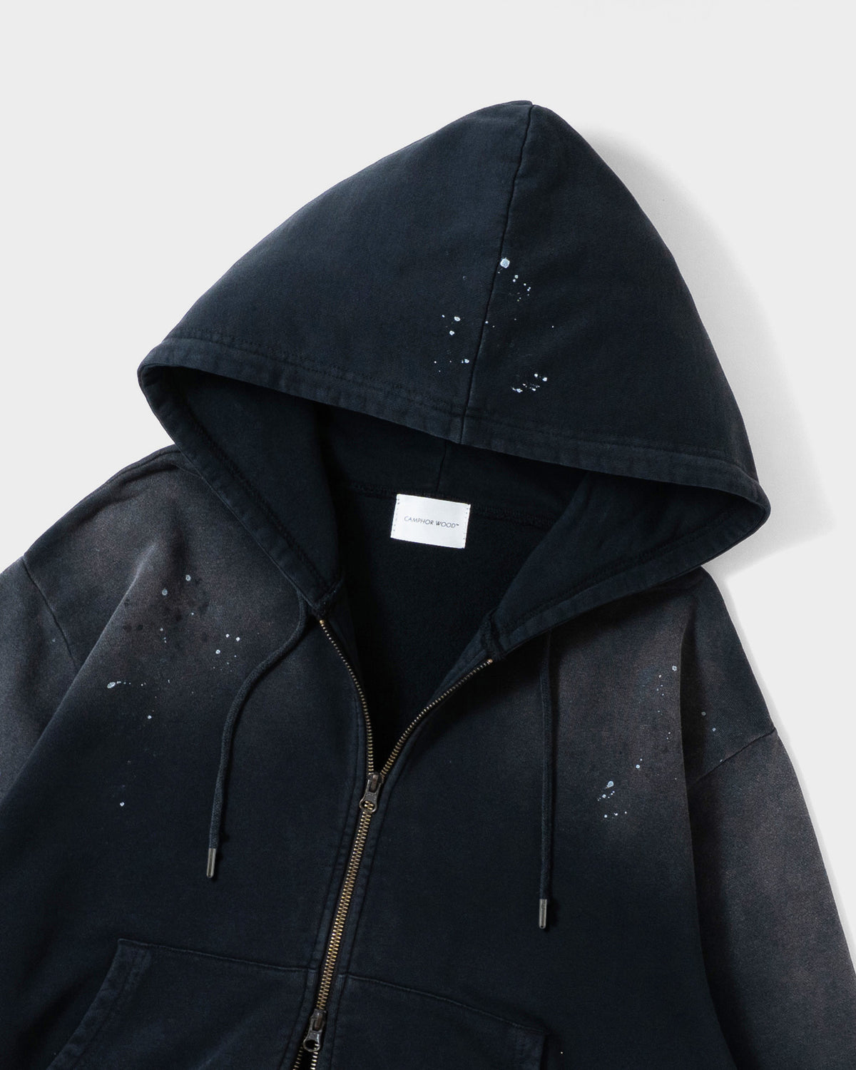 FADED PAINT DOUBLE ZIP HOODIE