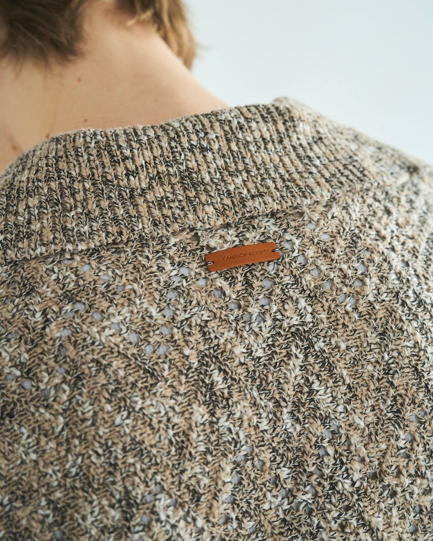 skipper stitching l/s knit shirt