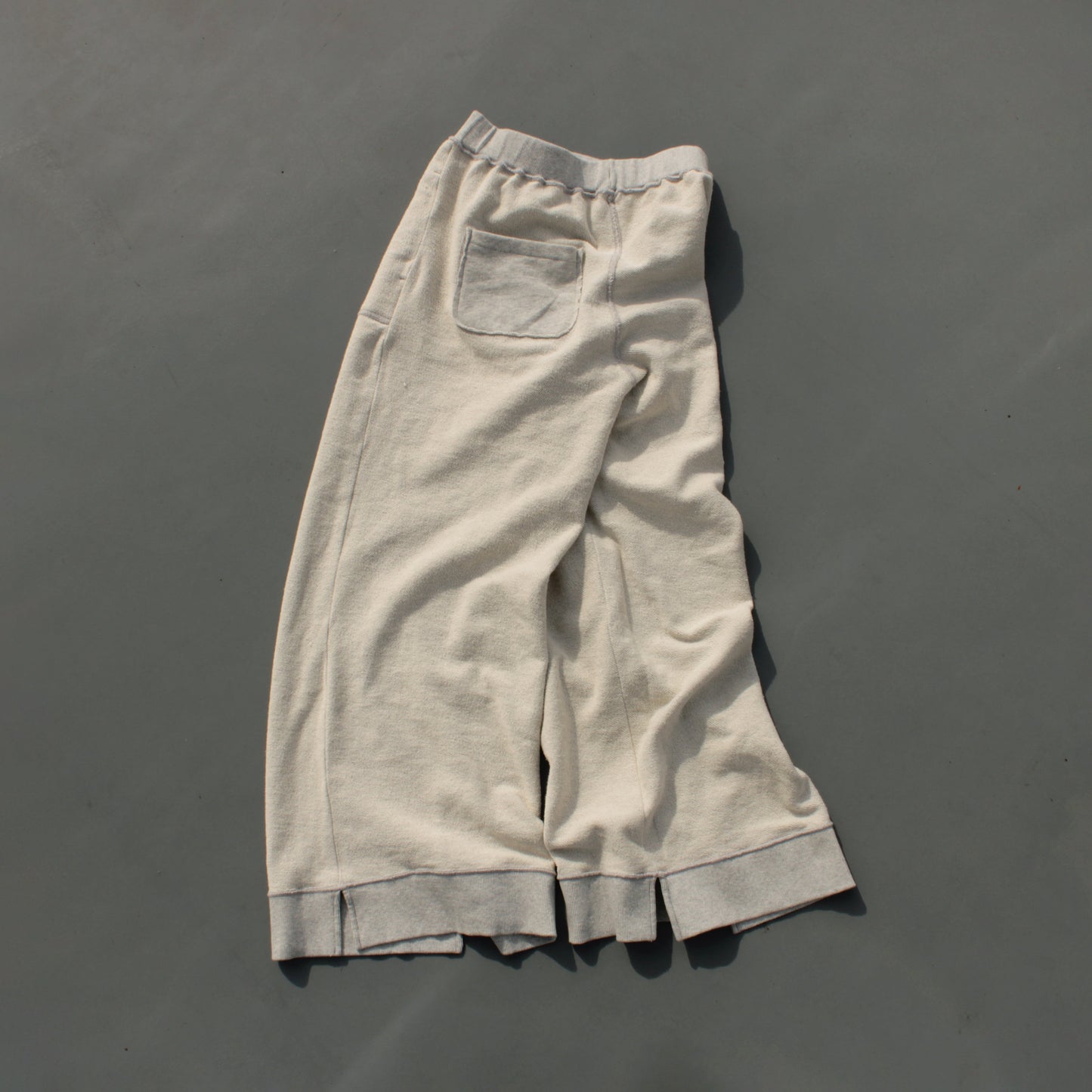 reversible inside-out baggy sweat pants