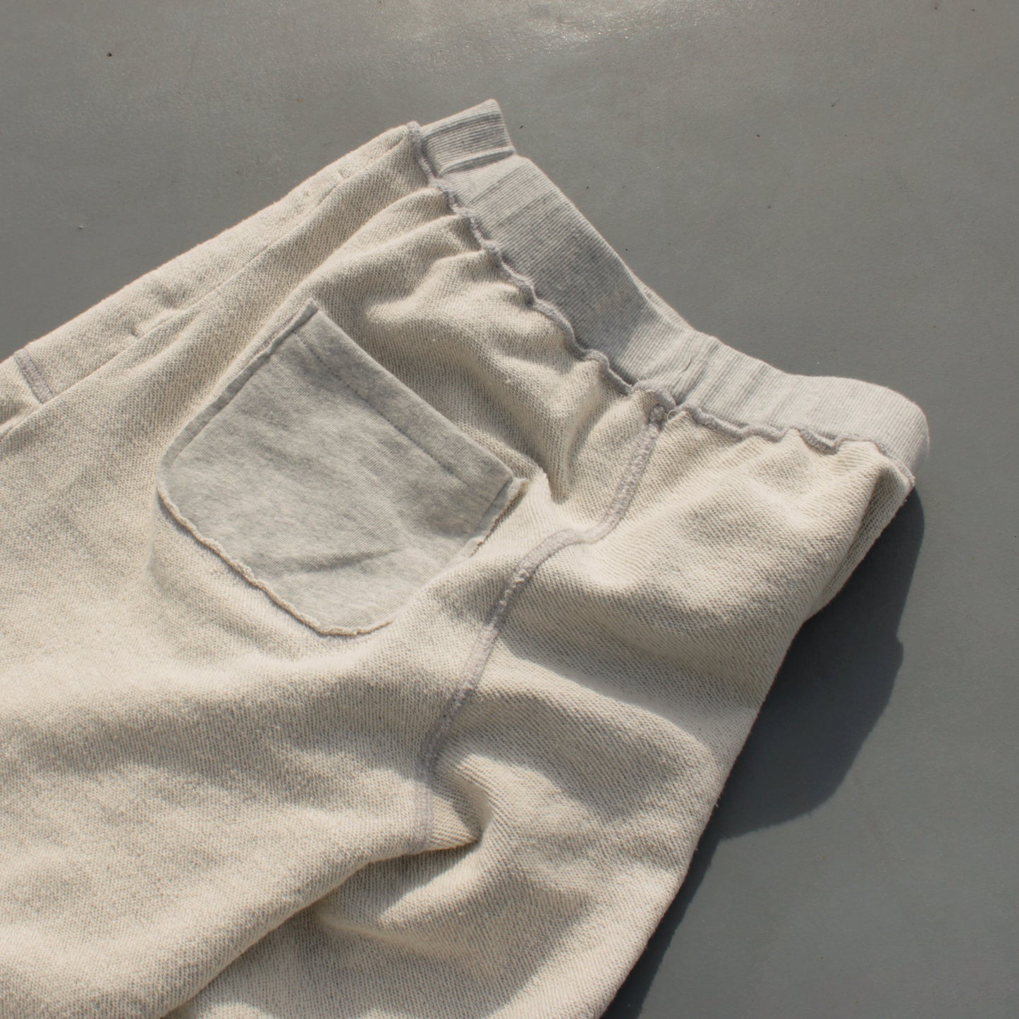 reversible inside-out baggy sweat pants
