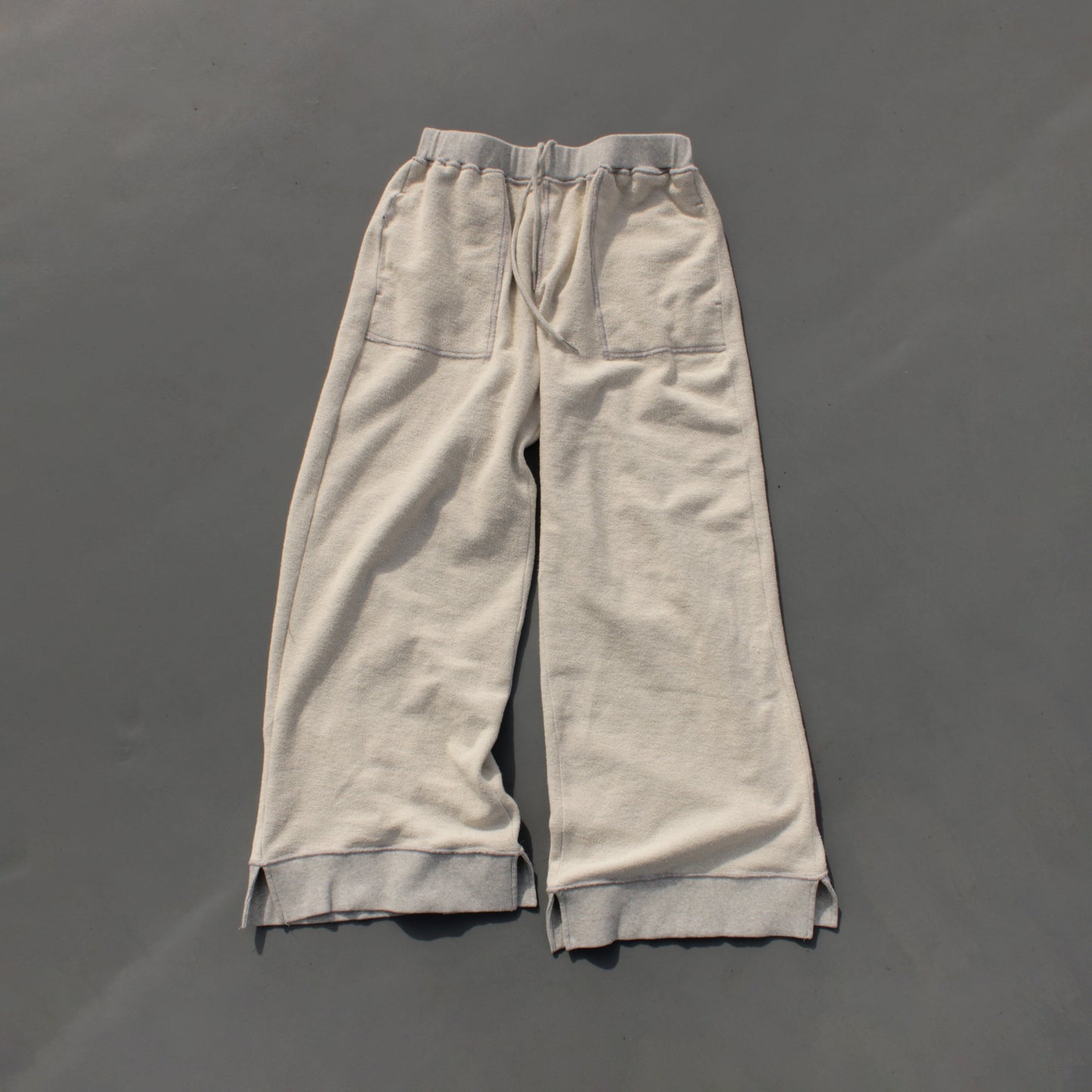 reversible inside-out baggy sweat pants