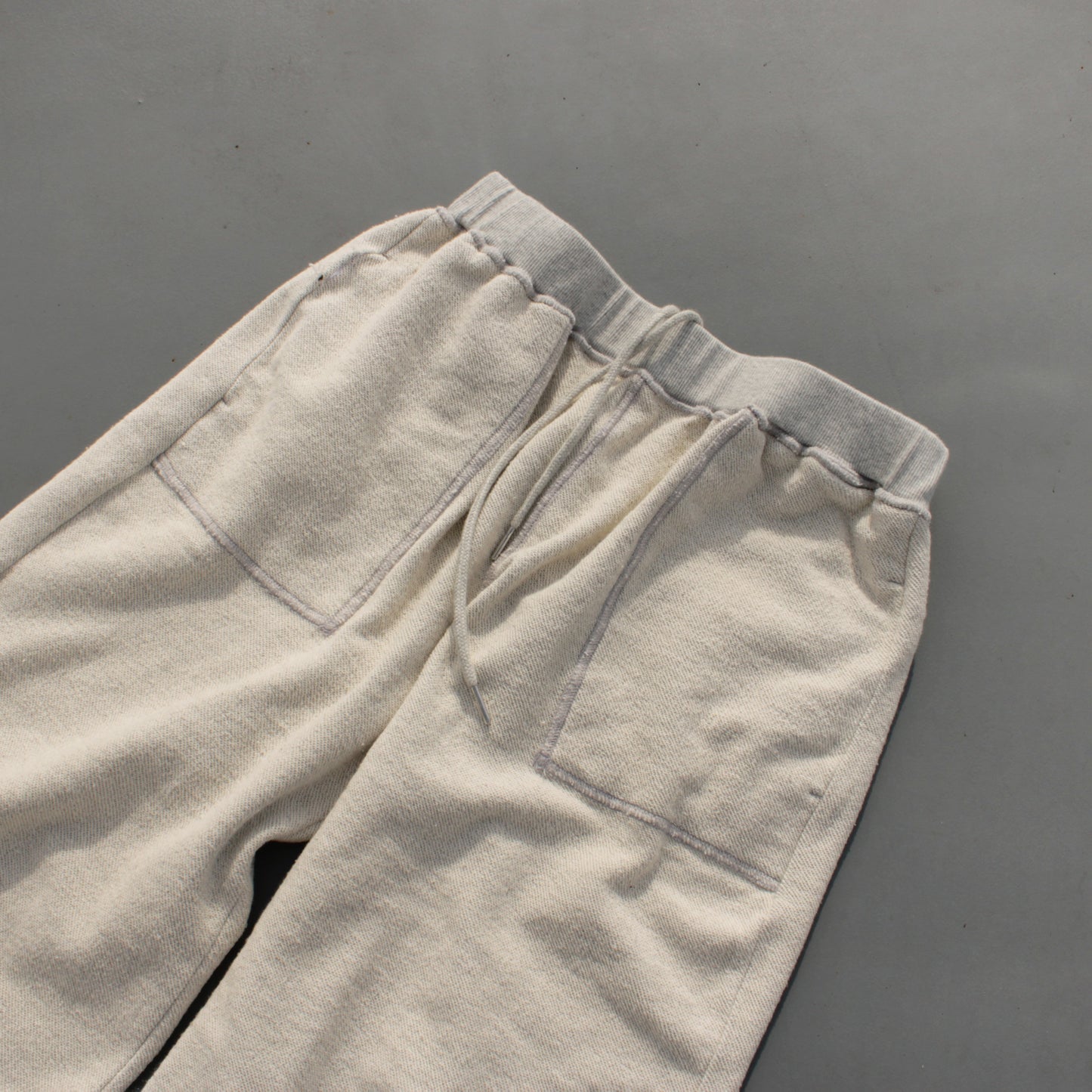reversible inside-out baggy sweat pants