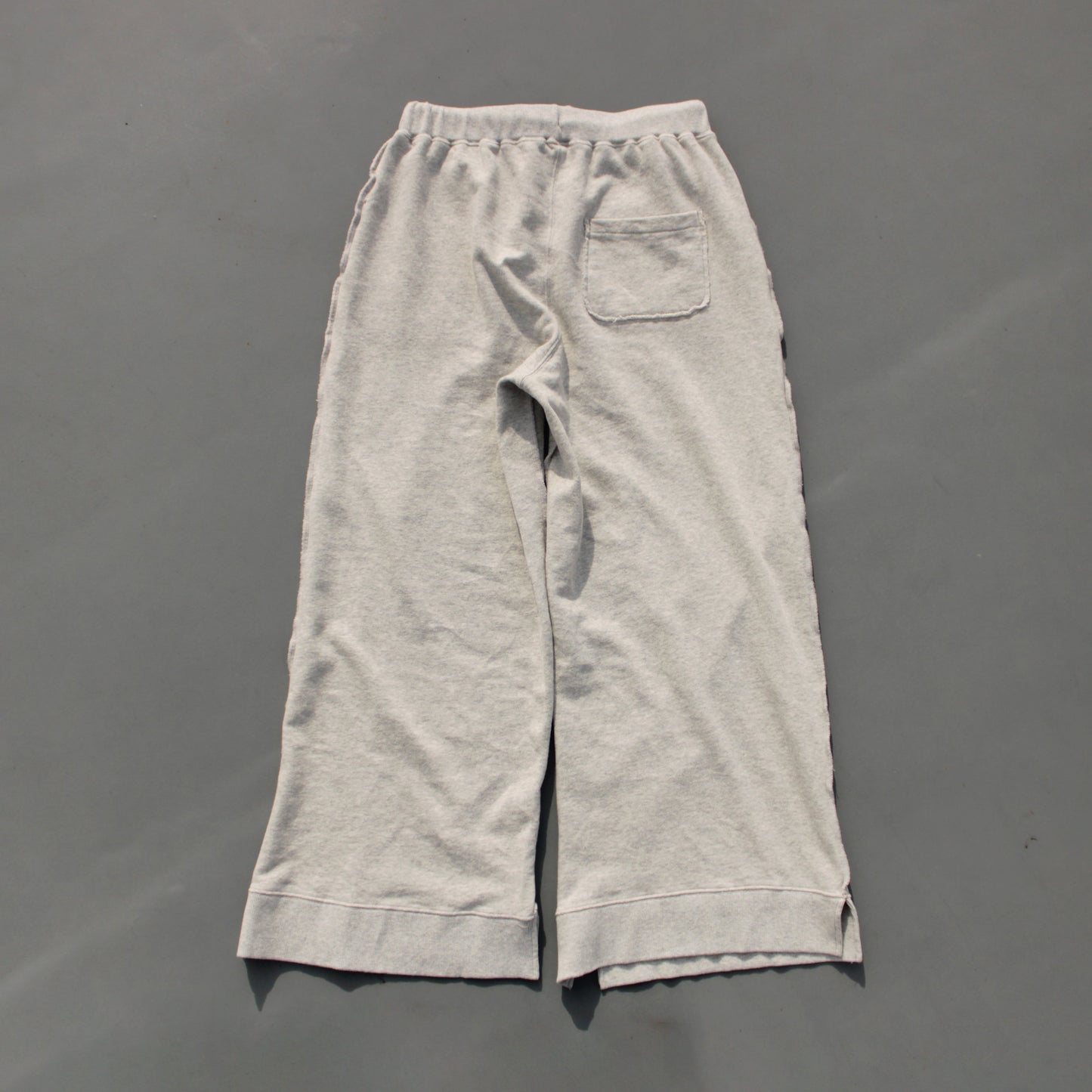 reversible inside-out baggy sweat pants