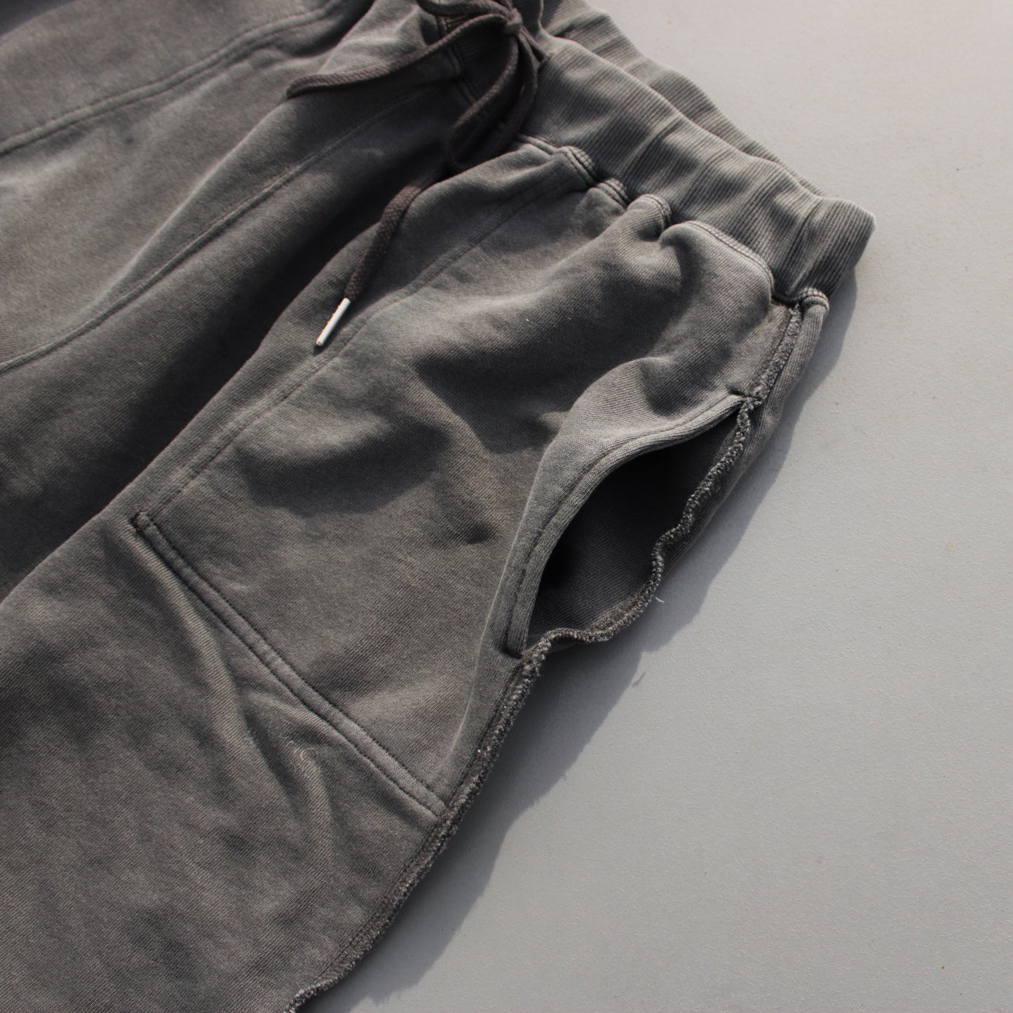 reversible inside-out baggy sweat pants